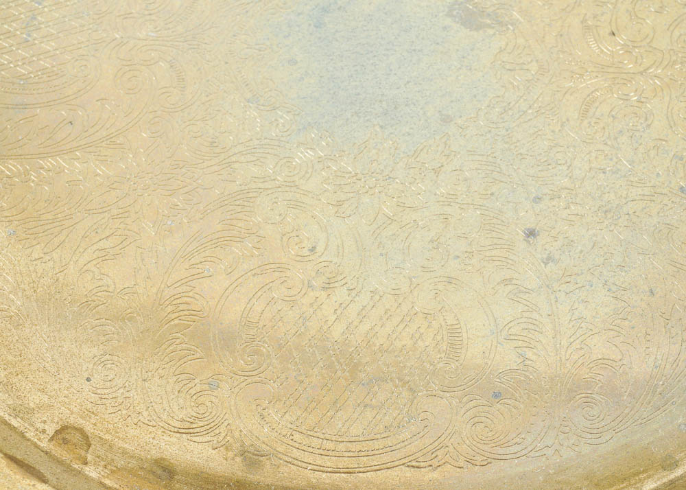 Gold Toned Metal Tea Set