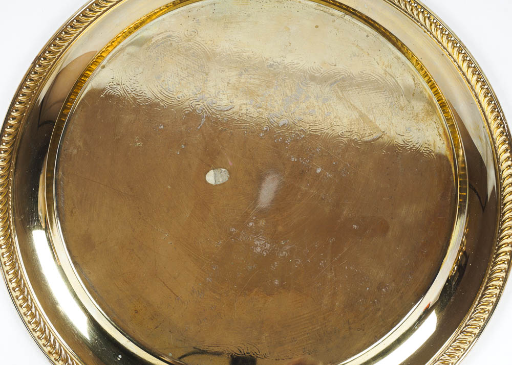 Gold Toned Metal Tea Set