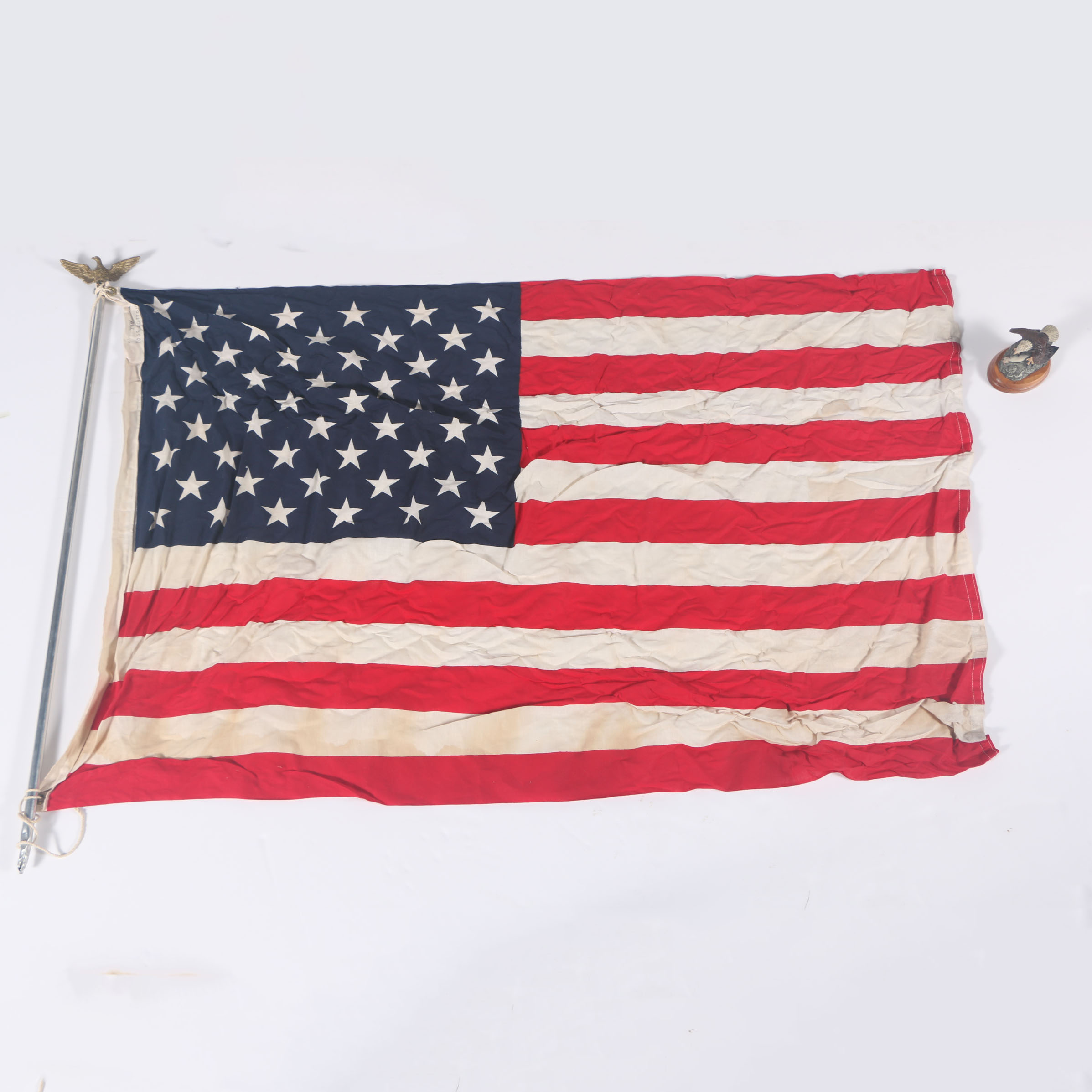American Flag and Limited Edition Eagle Statue