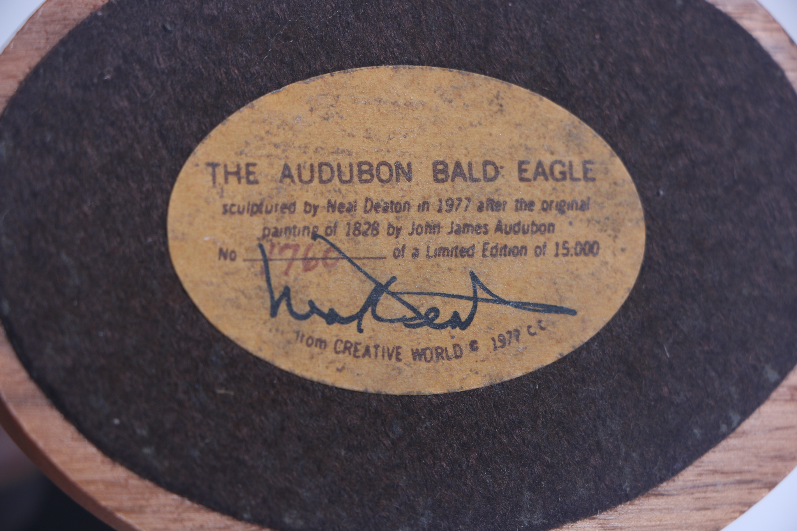 American Flag and Limited Edition Eagle Statue