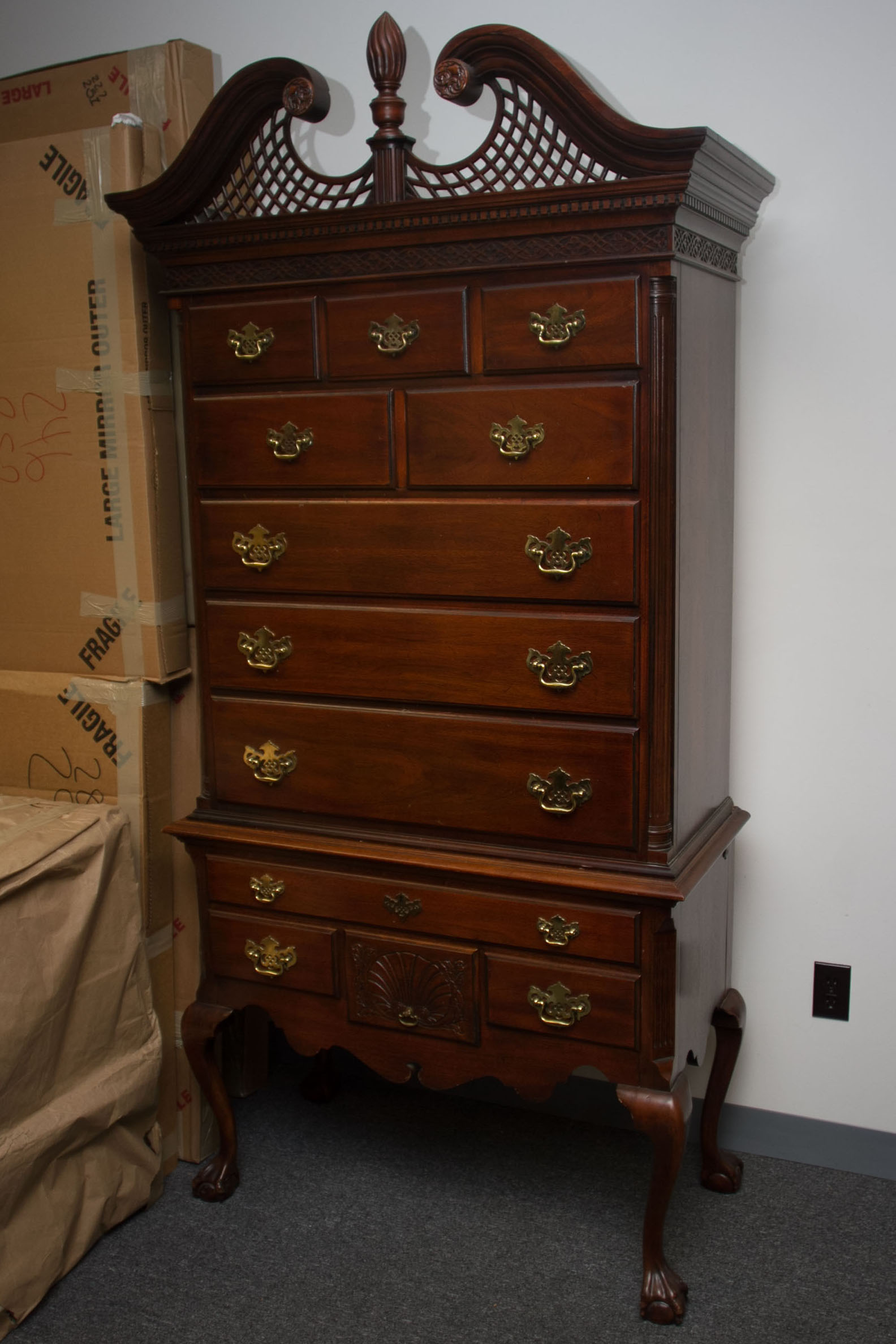 American Drew Highboy Dresser