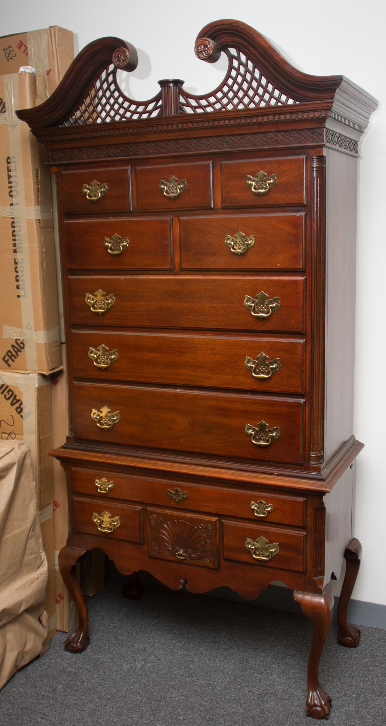 American Drew Highboy Dresser