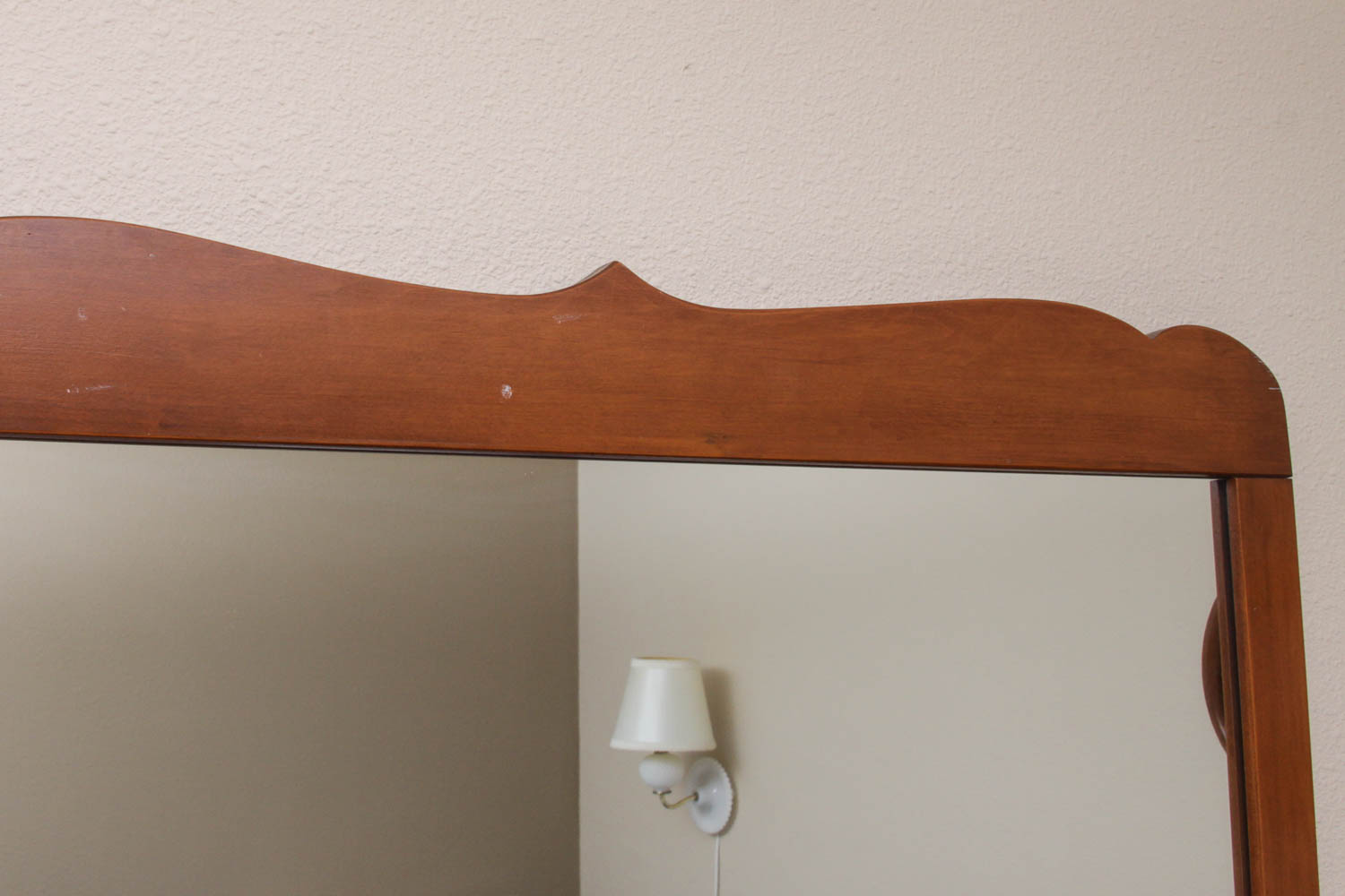 Maple Finished Wall Mirror