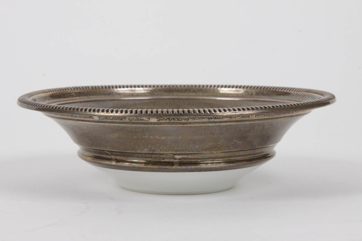 Frank M. Whiting "Pheasant" Bowl with Sterling Rim