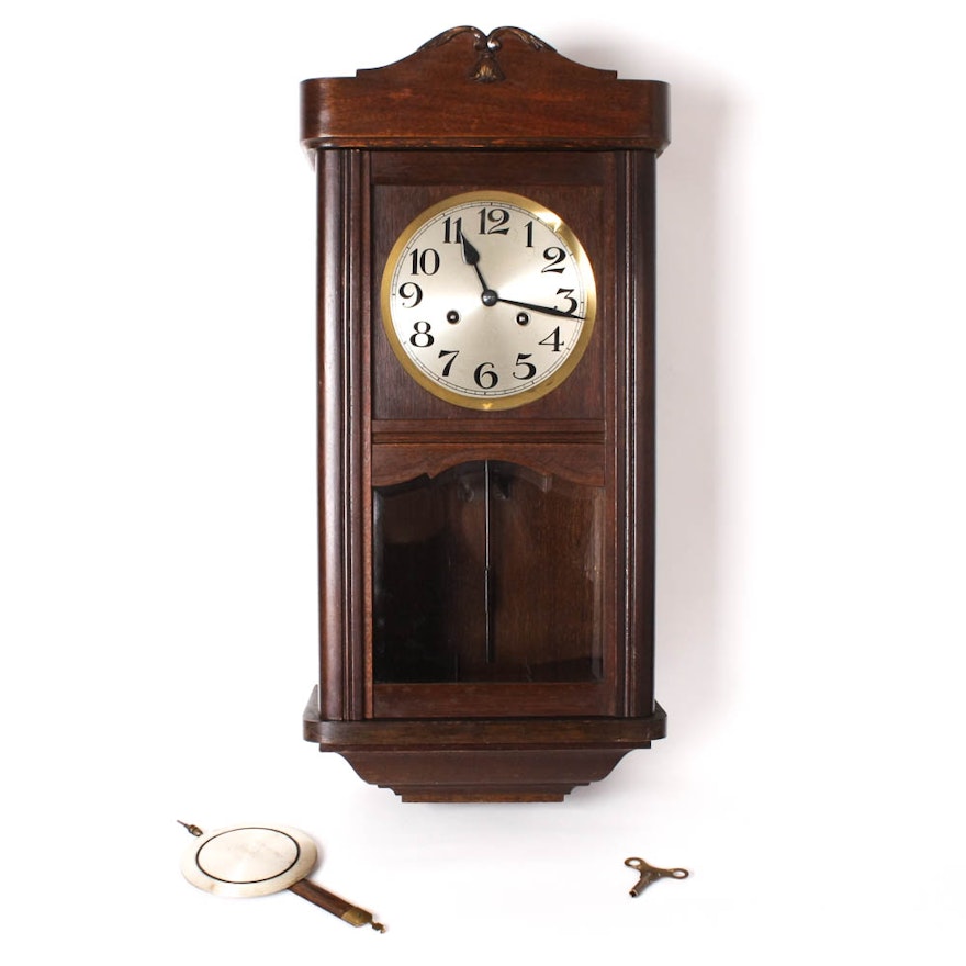 Vintage Friedrich Mauthe Divina Gong Wall Clock