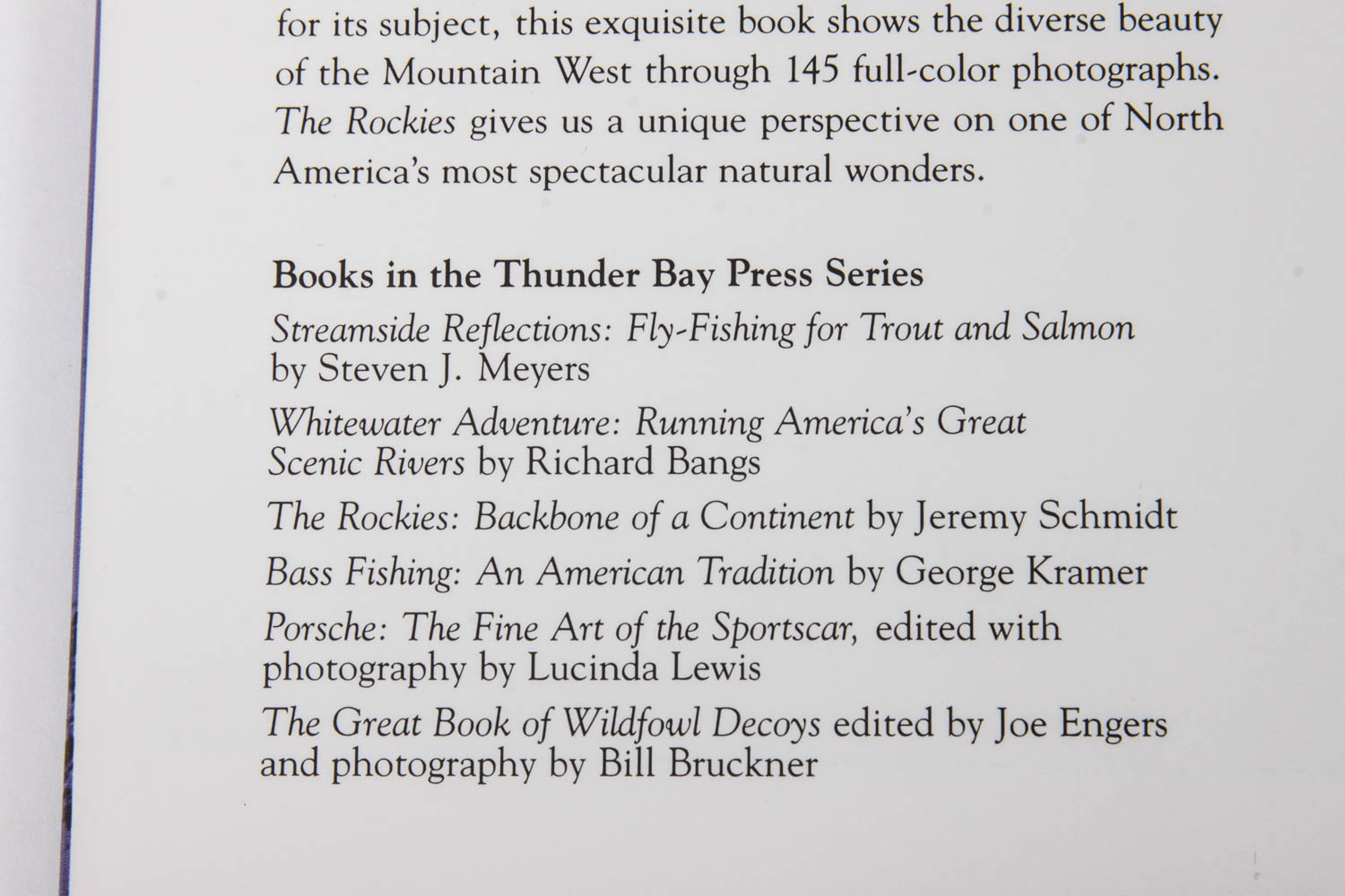 Pair of Colorado Photography Theme Hardcover Books