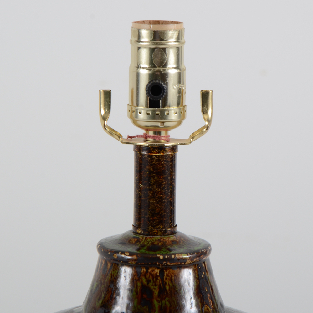 Ceramic Drip-Glaze Table Lamp