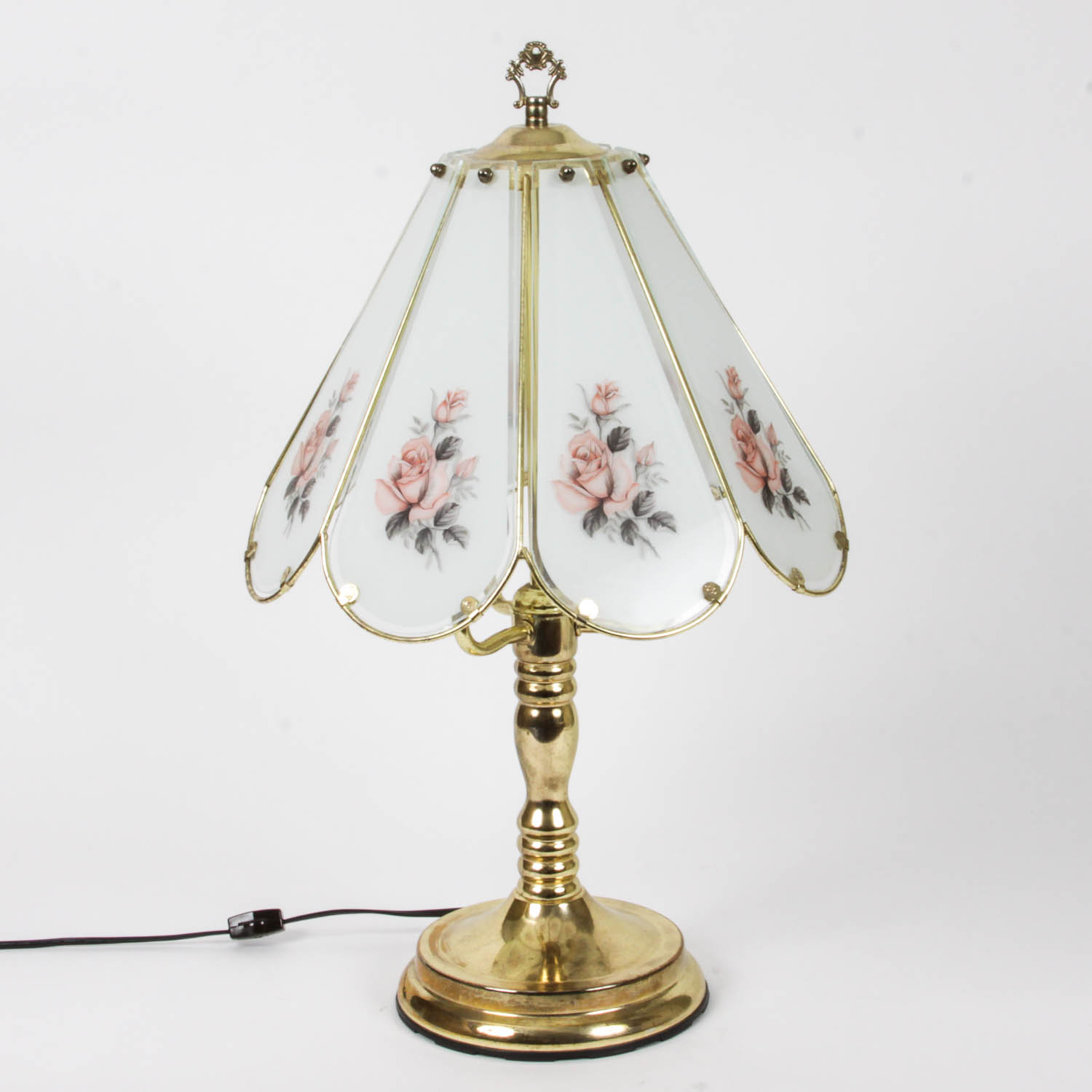 Metal and Glass Vintage Lamp