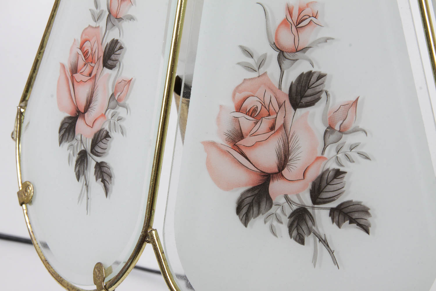 Metal and Glass Vintage Lamp