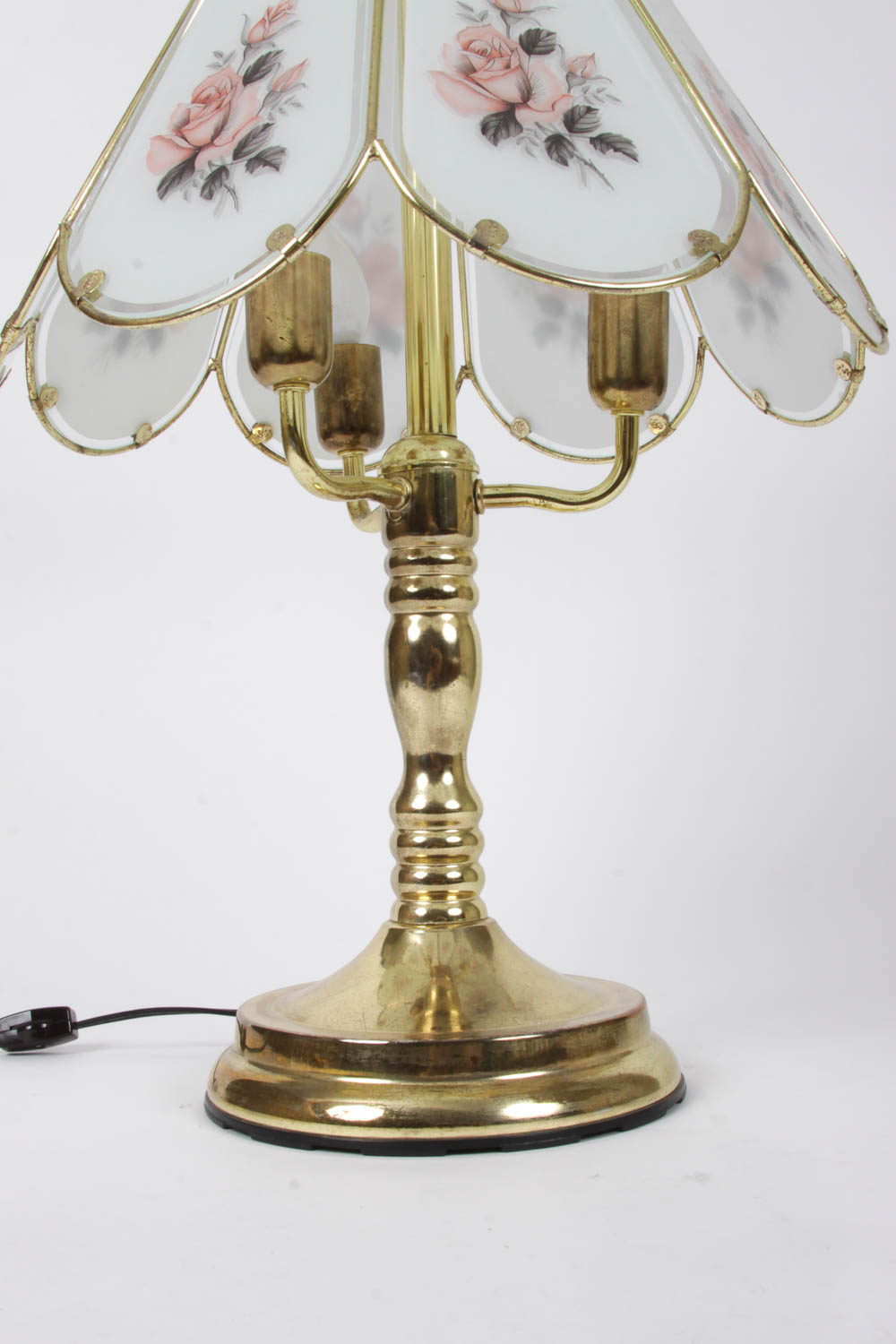 Metal and Glass Vintage Lamp