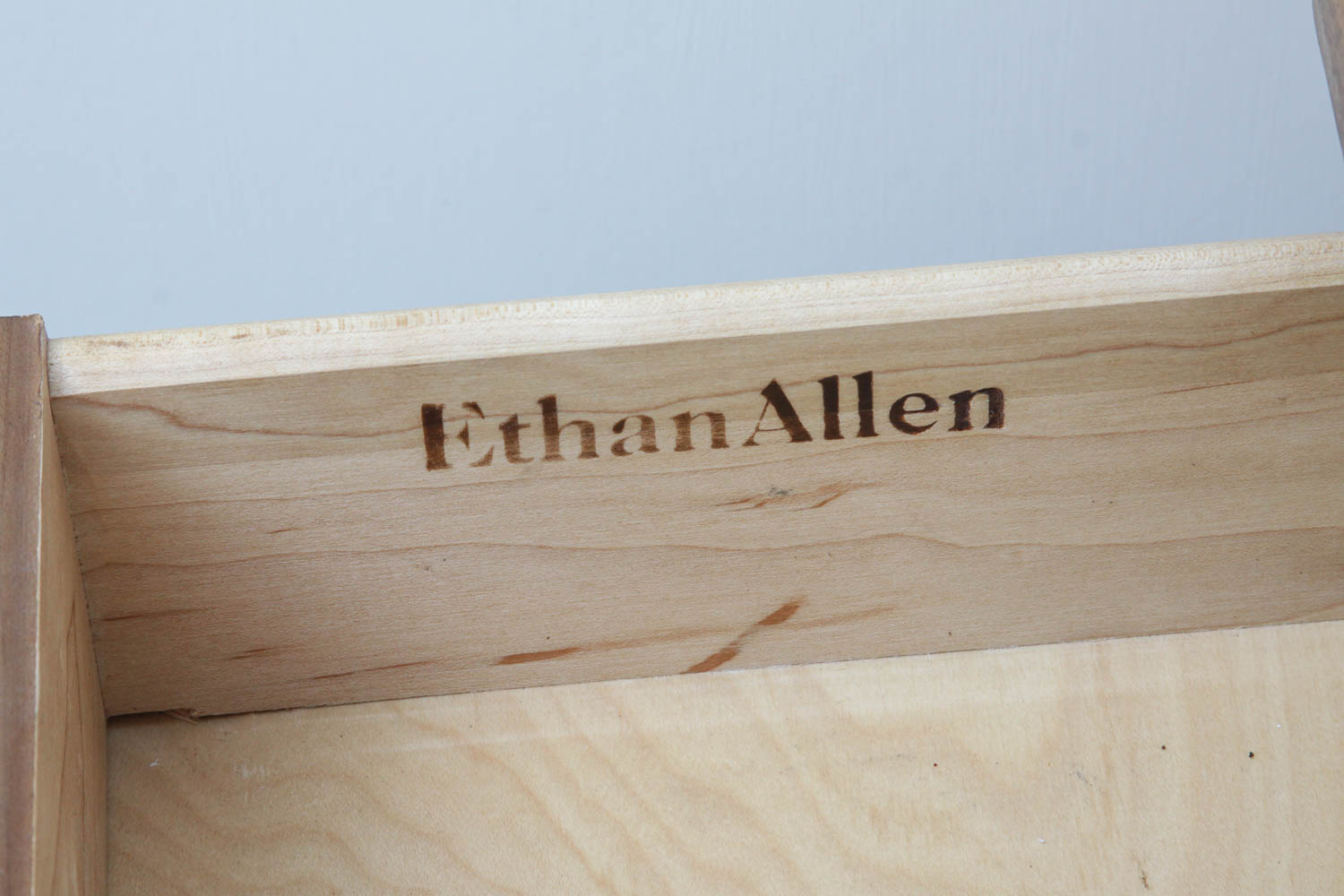 Ethan Allen Desk with Corner Bookcase and Chair