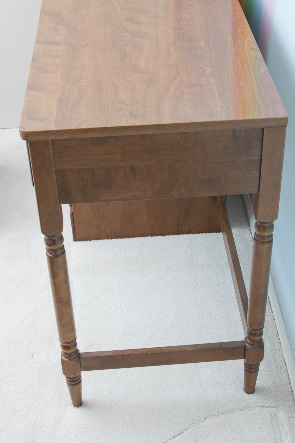 Ethan Allen Desk with Corner Bookcase and Chair