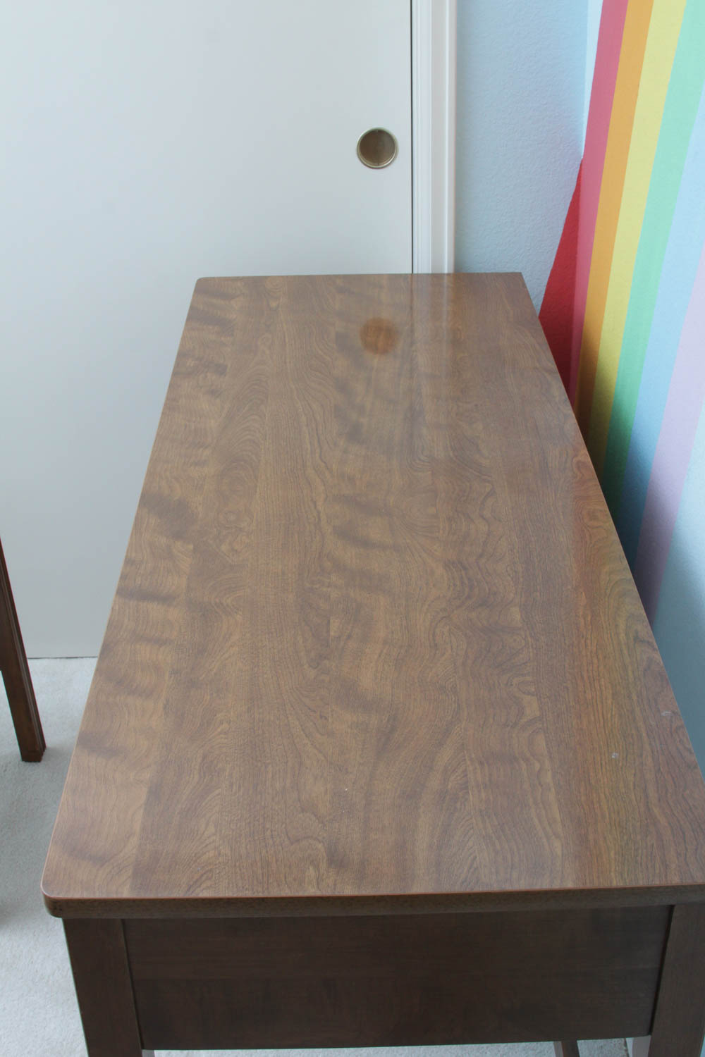 Ethan Allen Desk with Corner Bookcase and Chair