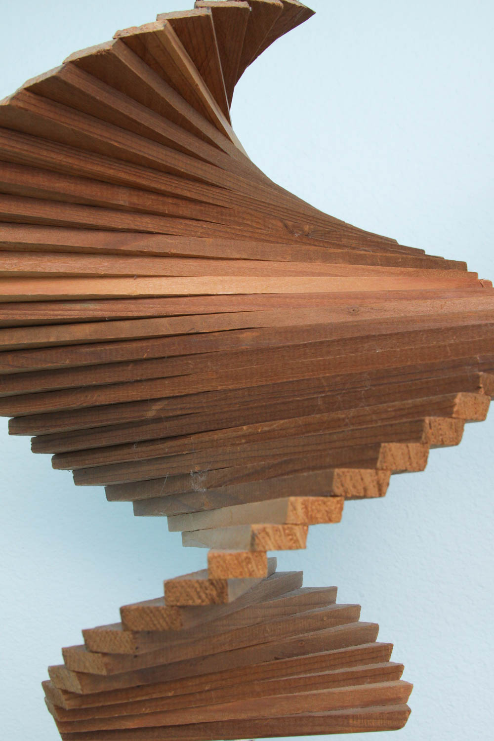 Pair of Wooden Aerial Sculptures