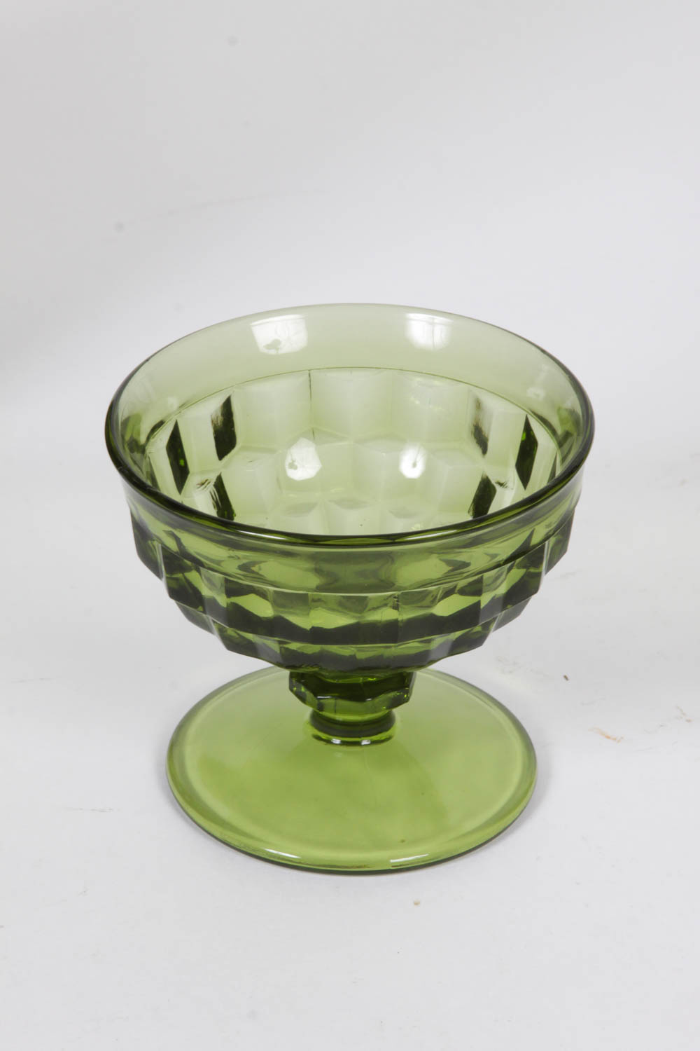 Green Whitehall Glass Pitcher and Glasses