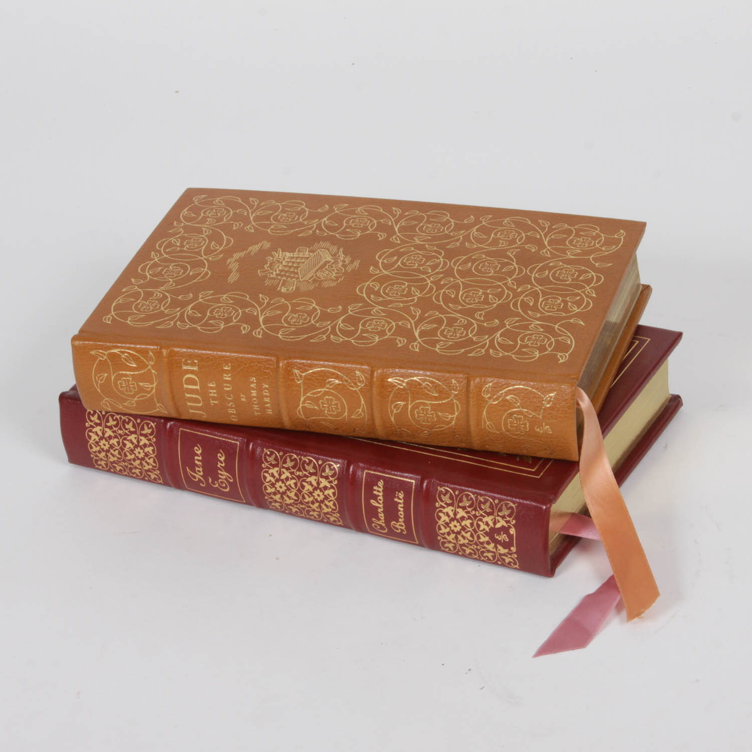 Vintage _Jude the Obscure_ and _Jane Eyre_ Leather Bound Books