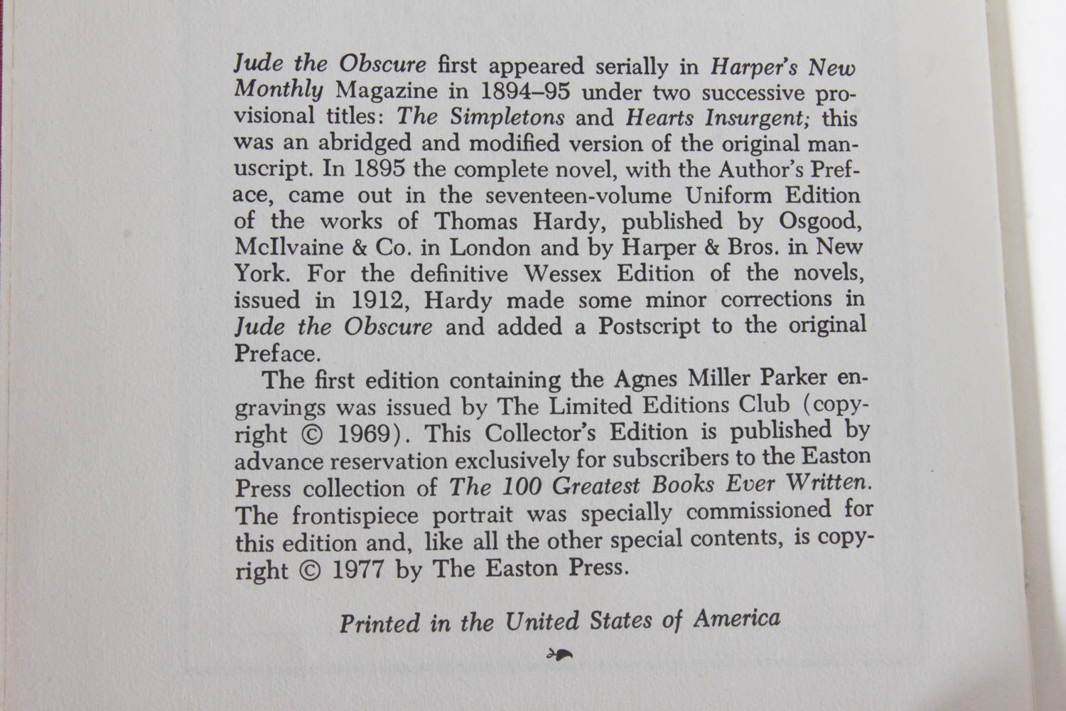 Vintage _Jude the Obscure_ and _Jane Eyre_ Leather Bound Books
