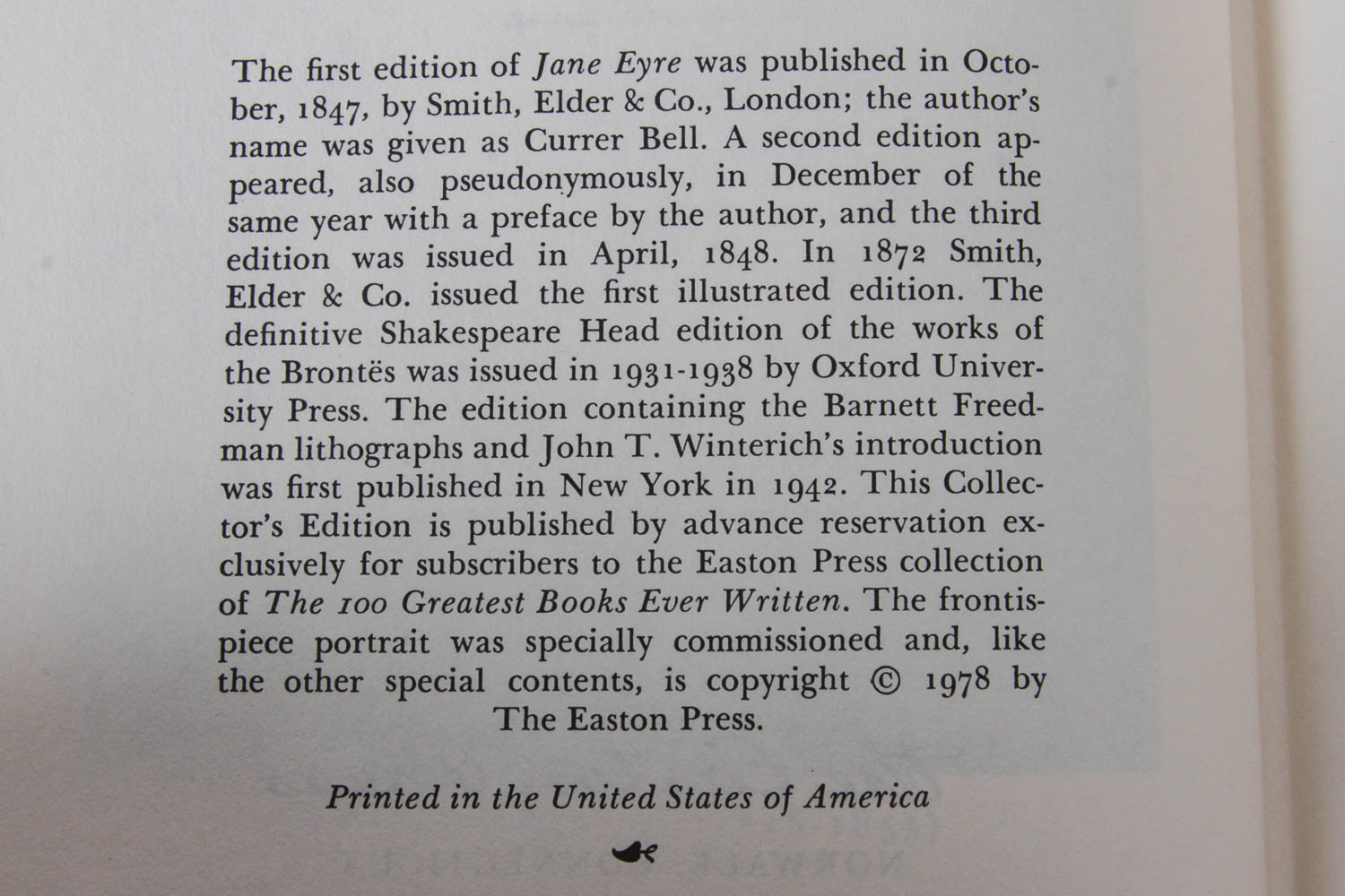 Vintage _Jude the Obscure_ and _Jane Eyre_ Leather Bound Books