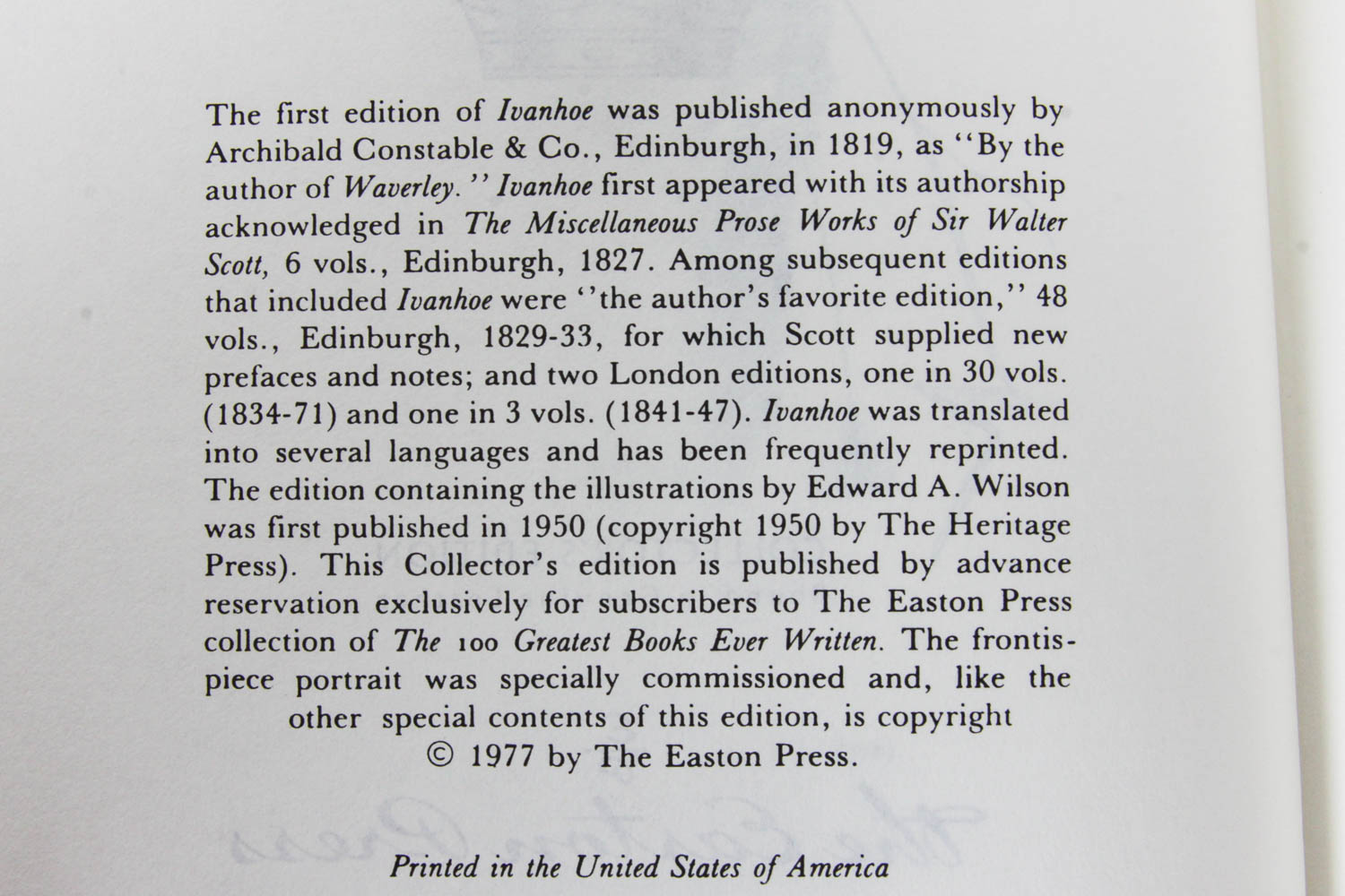 Pair of Easton Press Leather Bound Books