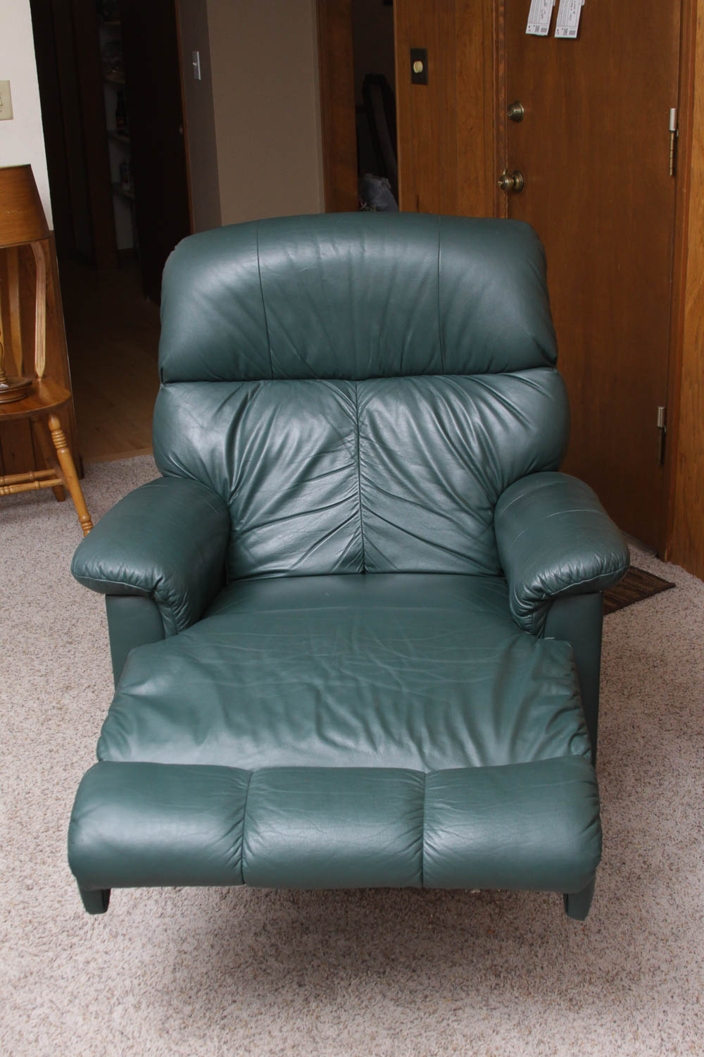 Green Leather La-Z-Boy Recliner
