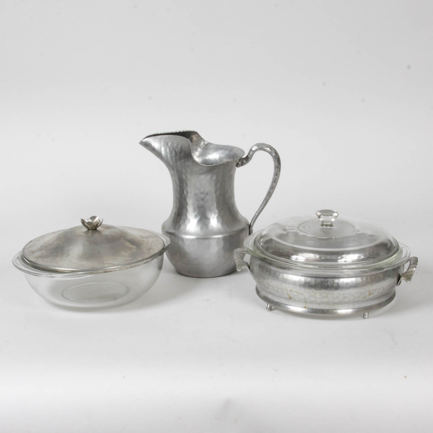 Collection of Hammered Aluminum Kitchenware