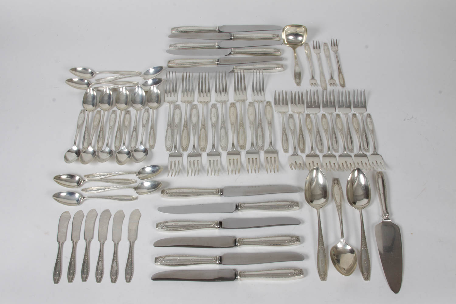 Set of R. Wallace & Sons "Juliet" Sterling Silver Flatware