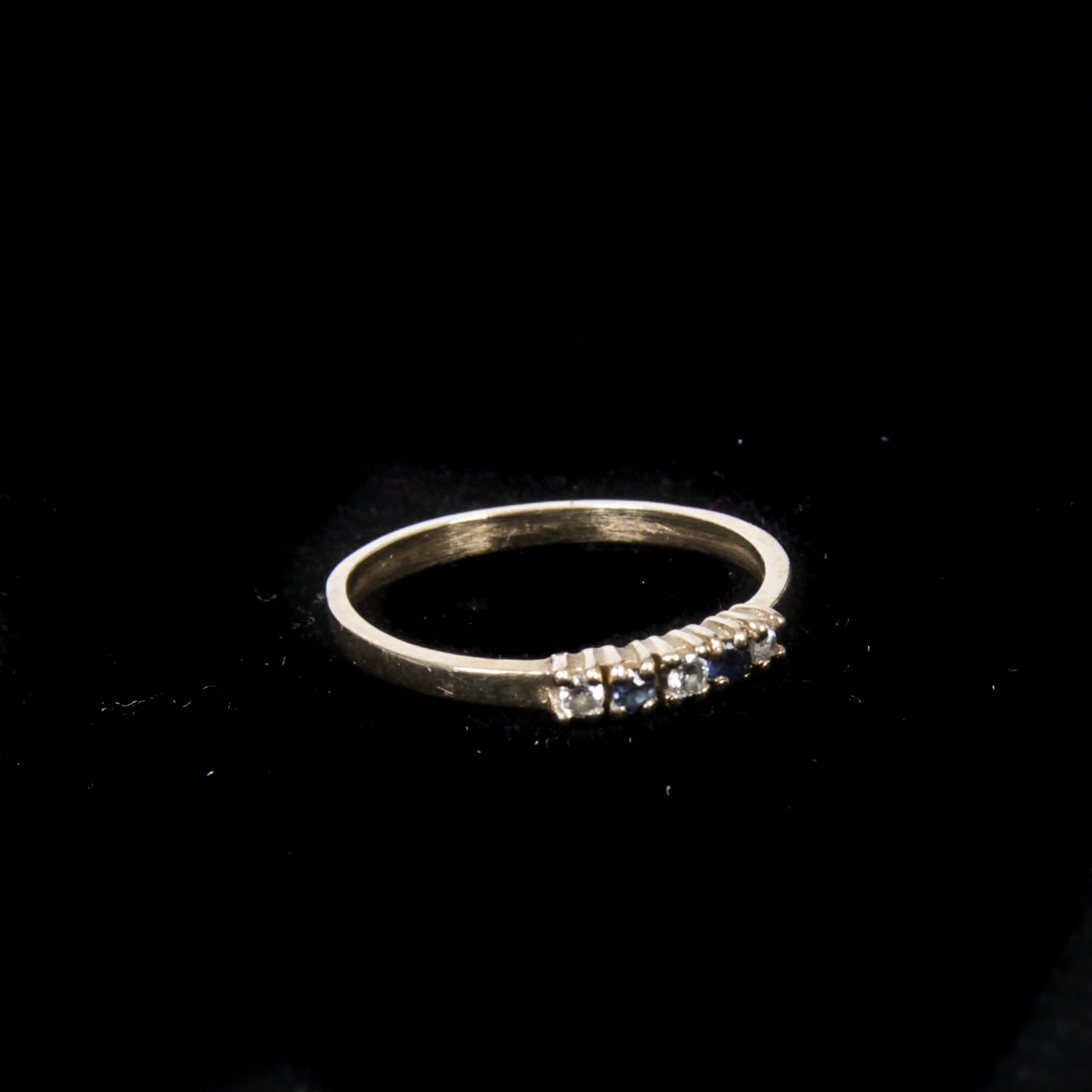 Gold-Tone Ring with Five Stones