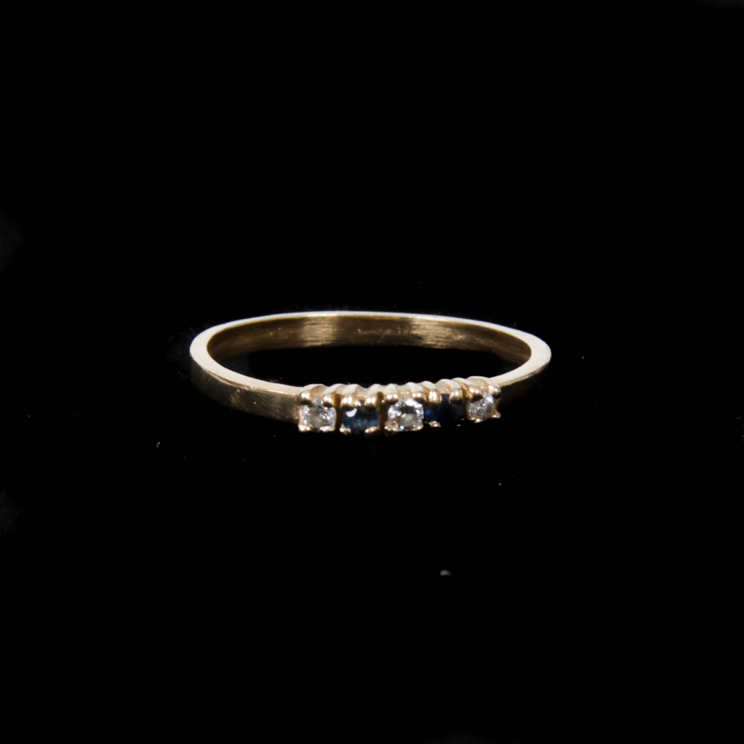 Gold-Tone Ring with Five Stones