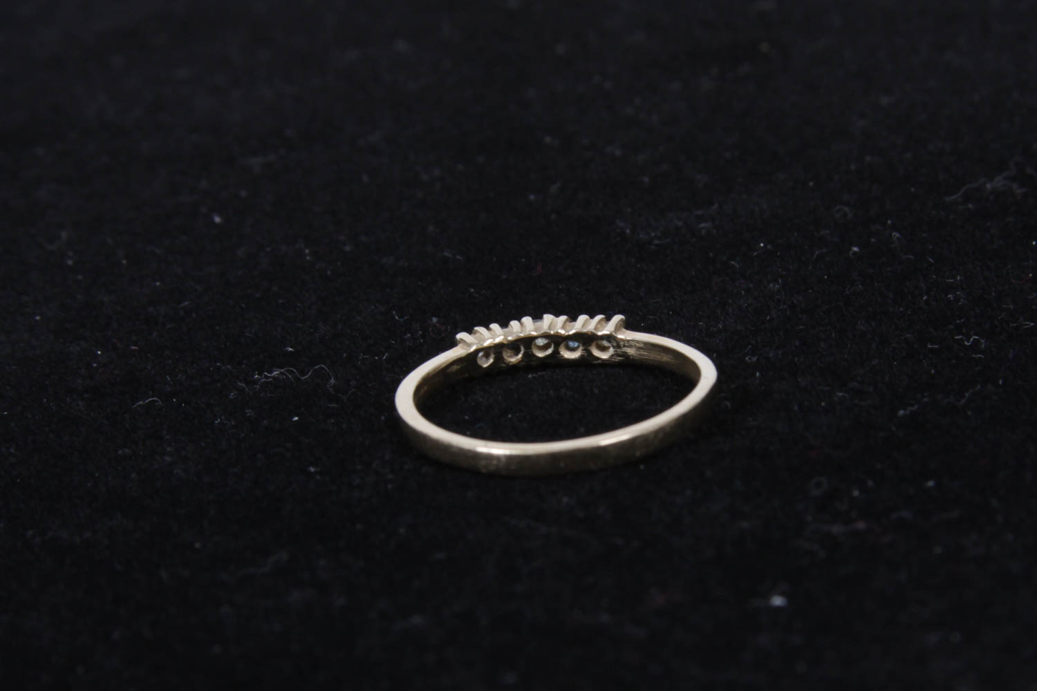 Gold-Tone Ring with Five Stones