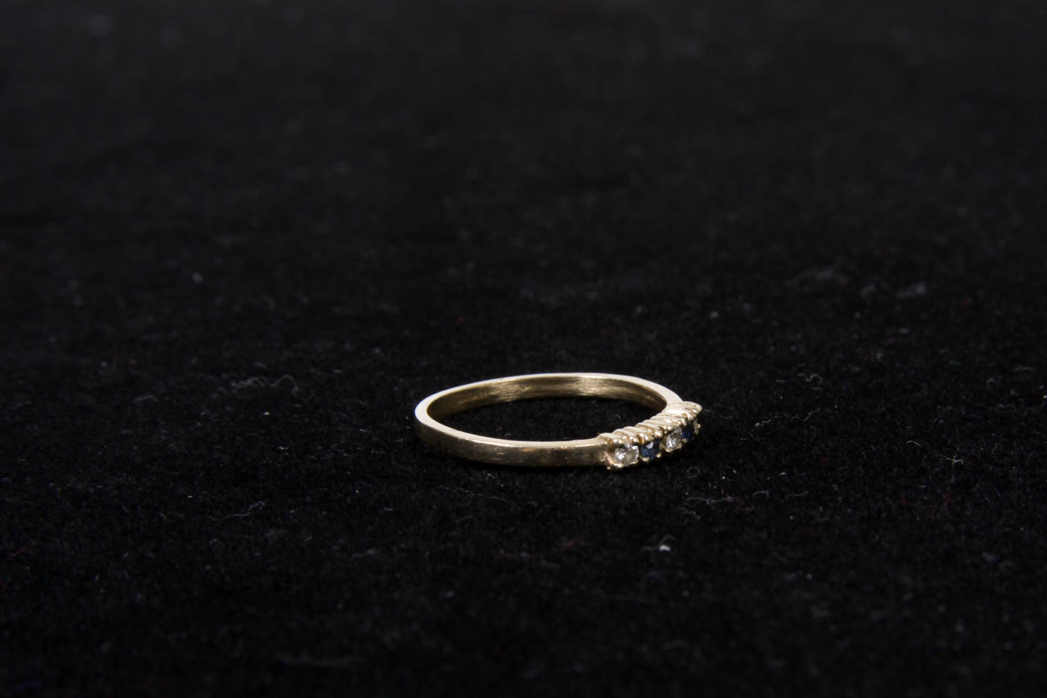 Gold-Tone Ring with Five Stones