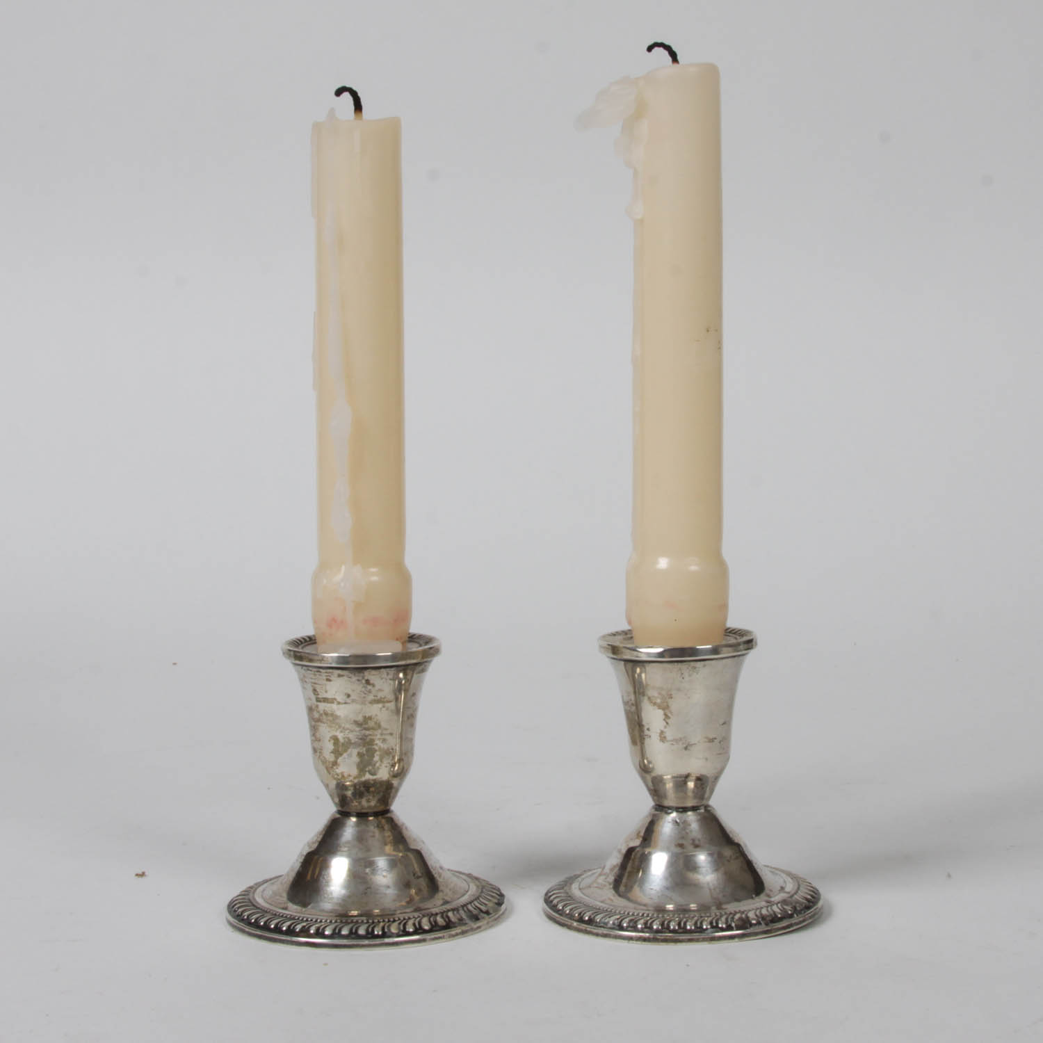 Pair of Duchin Weighted Sterling Silver Candl Holders