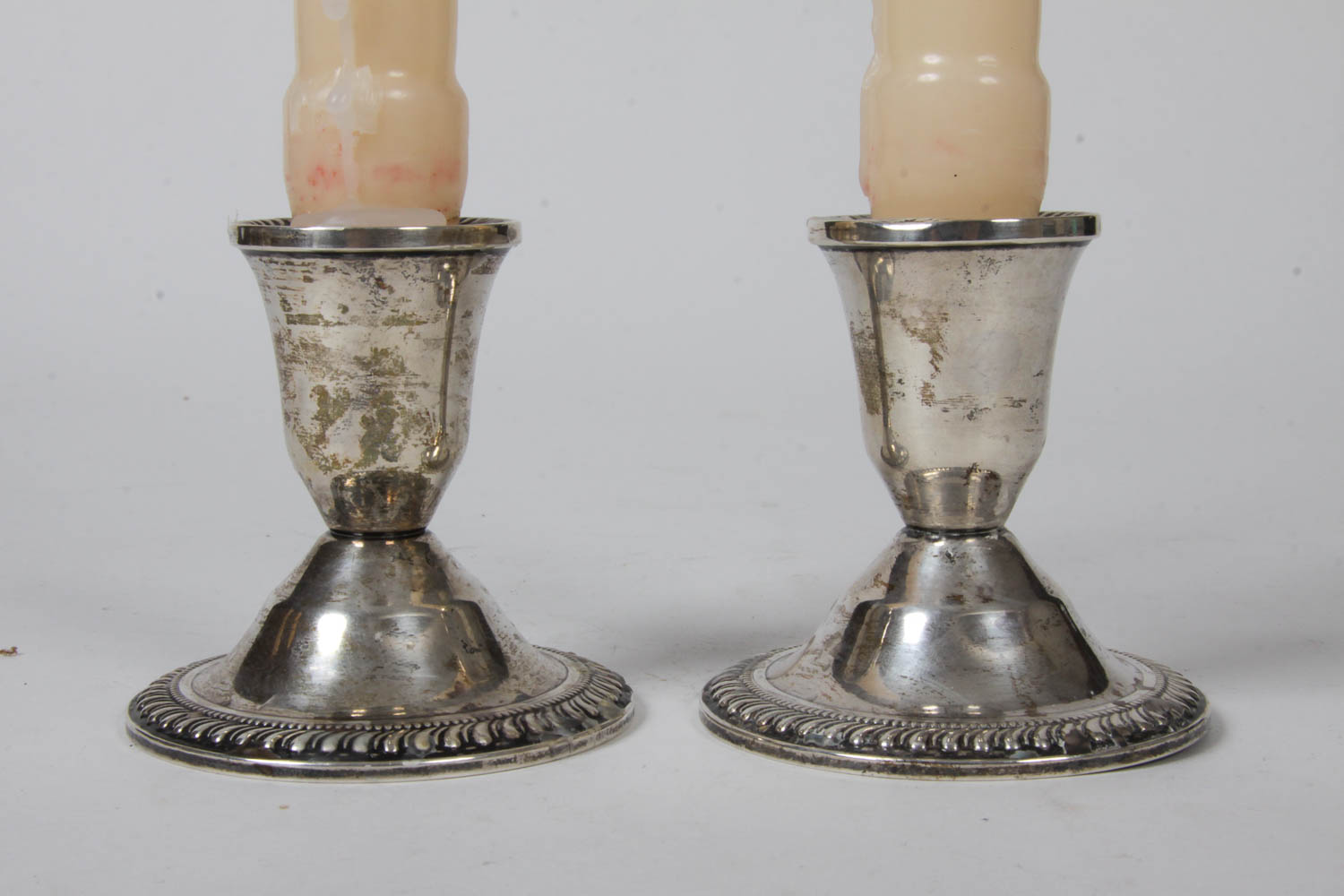 Pair of Duchin Weighted Sterling Silver Candl Holders