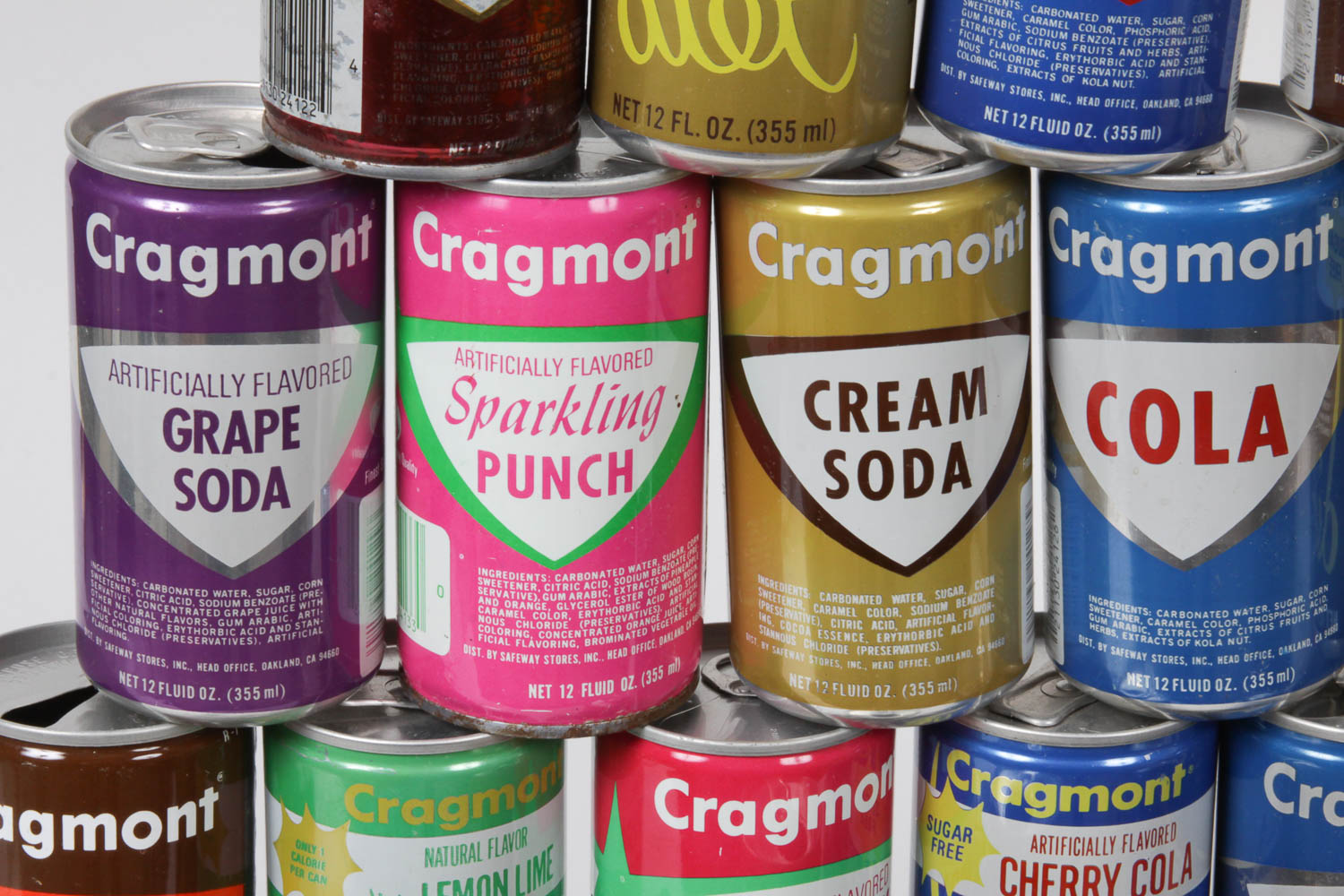 Collection of Vintage Cragmont Cans