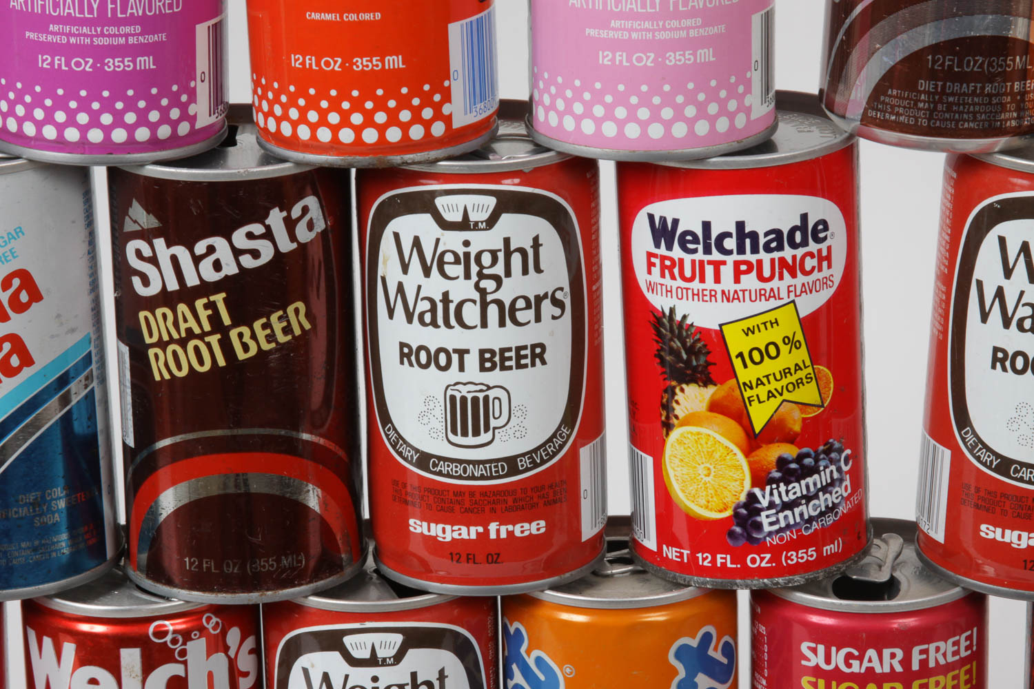 Collection of Vintage Soda Cans