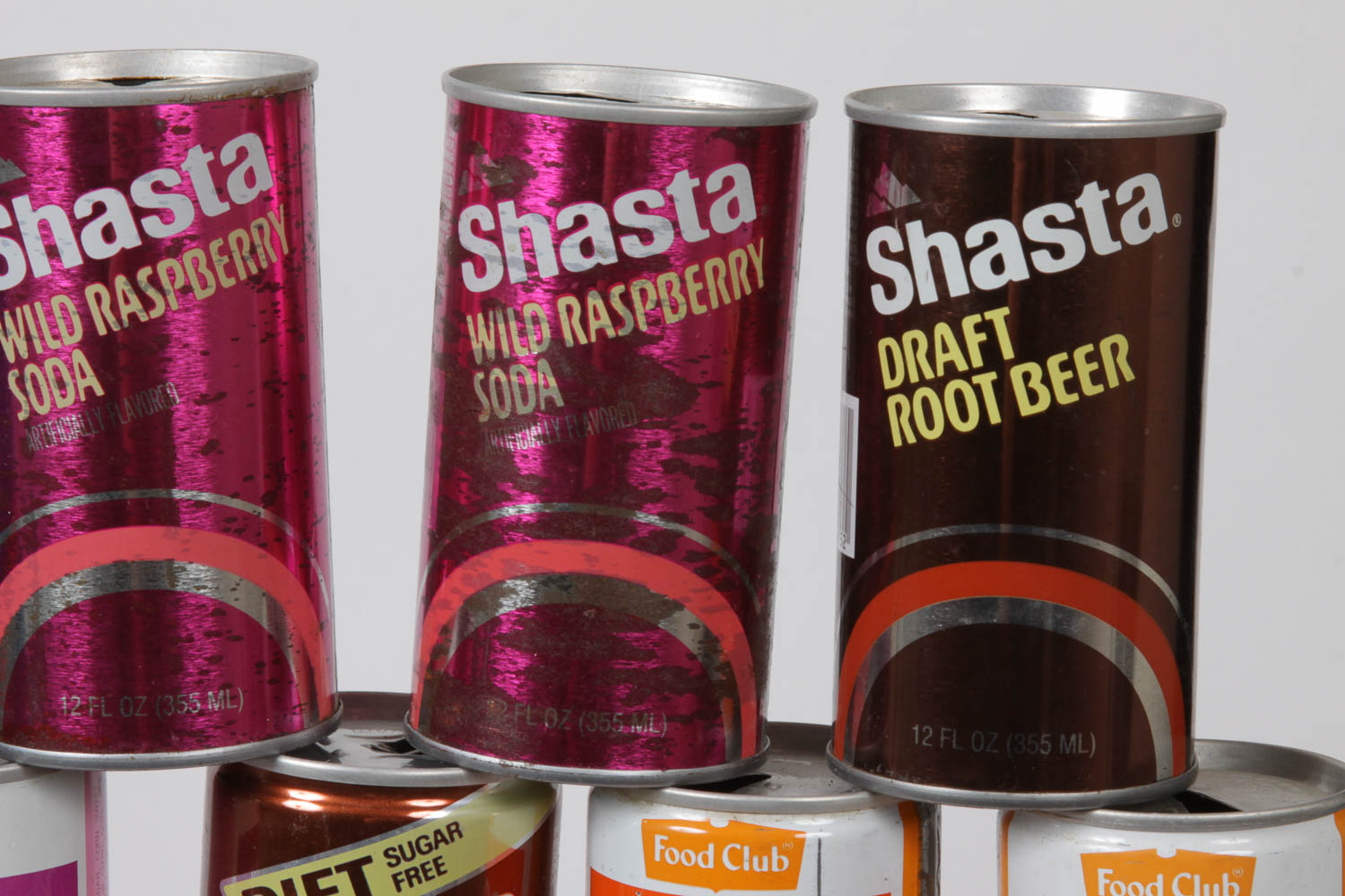 Collection of Vintage Soda Cans