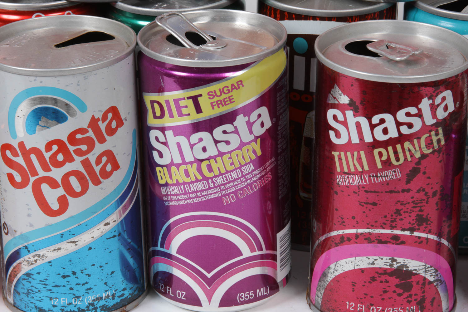 Collection of Vintage Soda Cans