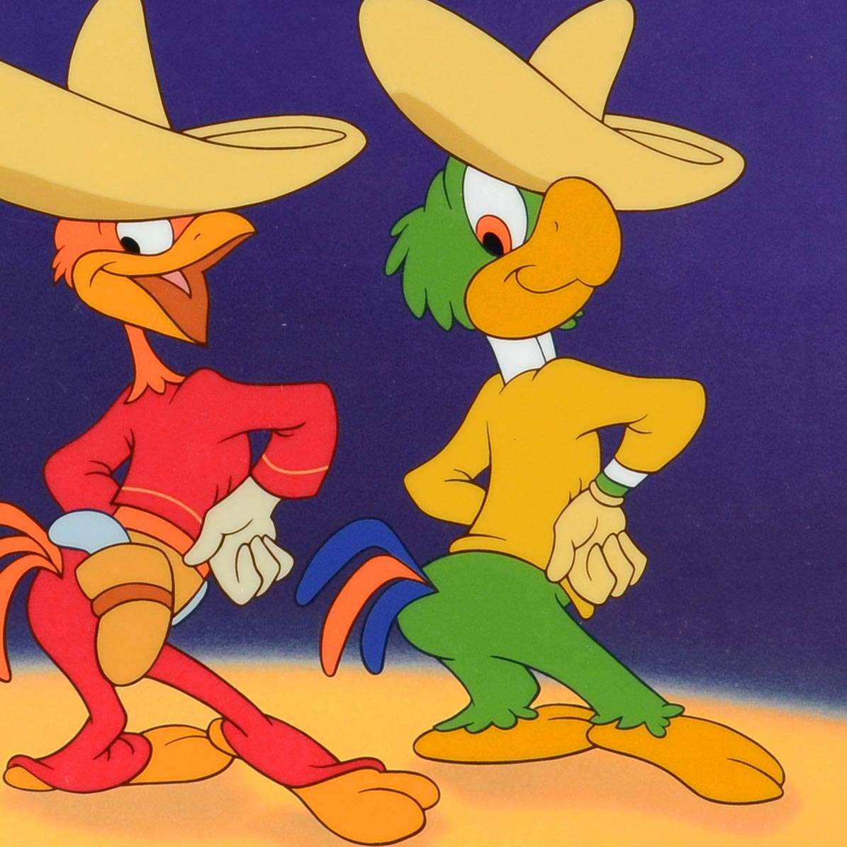 "Three Happy Chappies" Limited Edition Disney Sericel