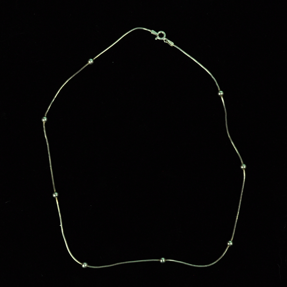 Sterling and Ball Necklace