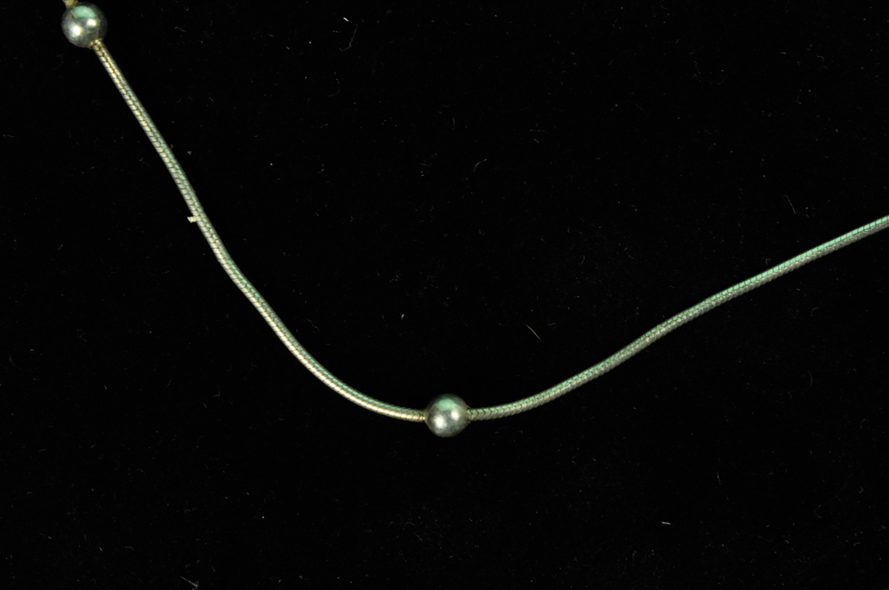 Sterling and Ball Necklace