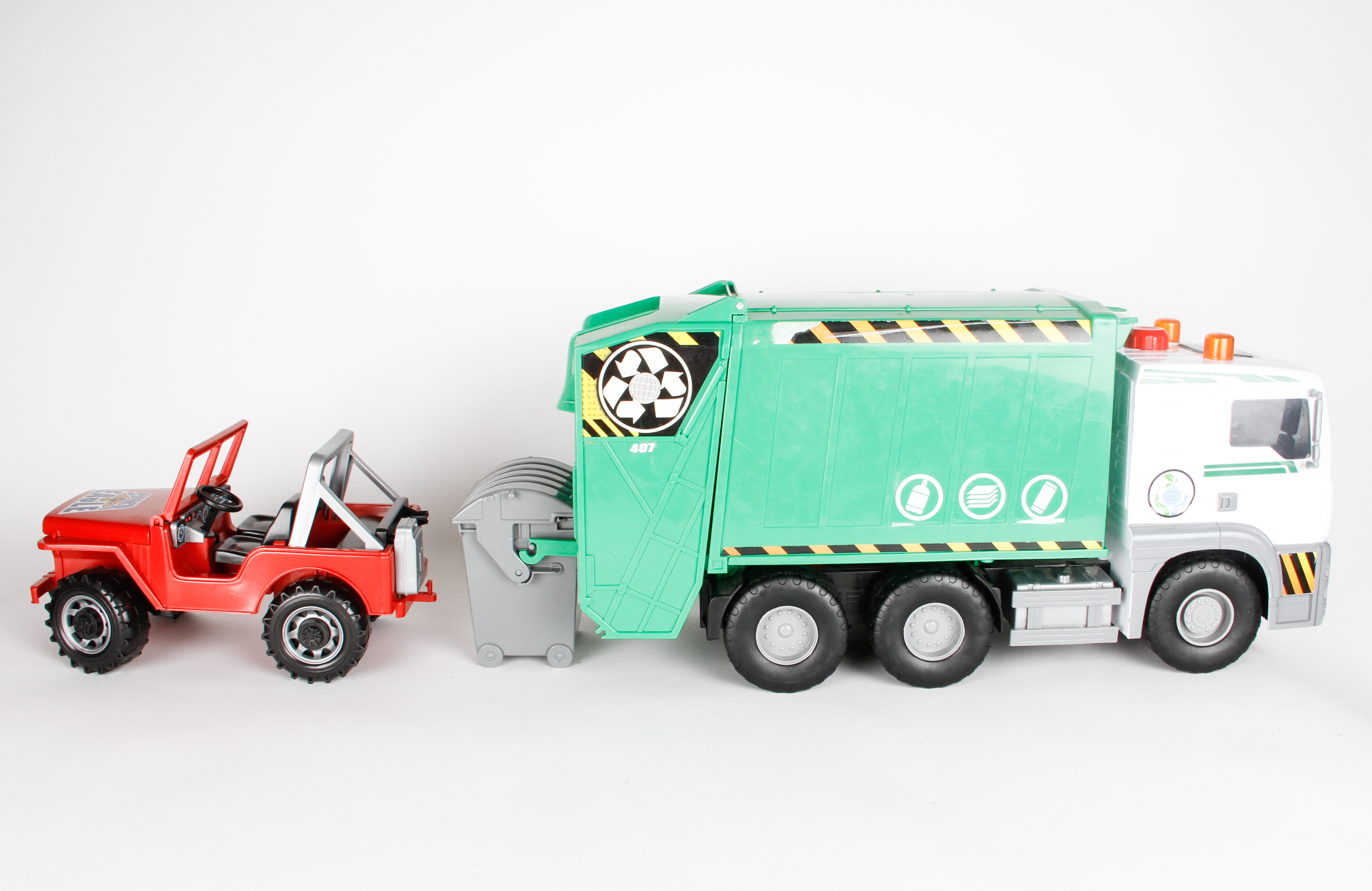 Collection of Toy Trucks and Cars Including Tonka