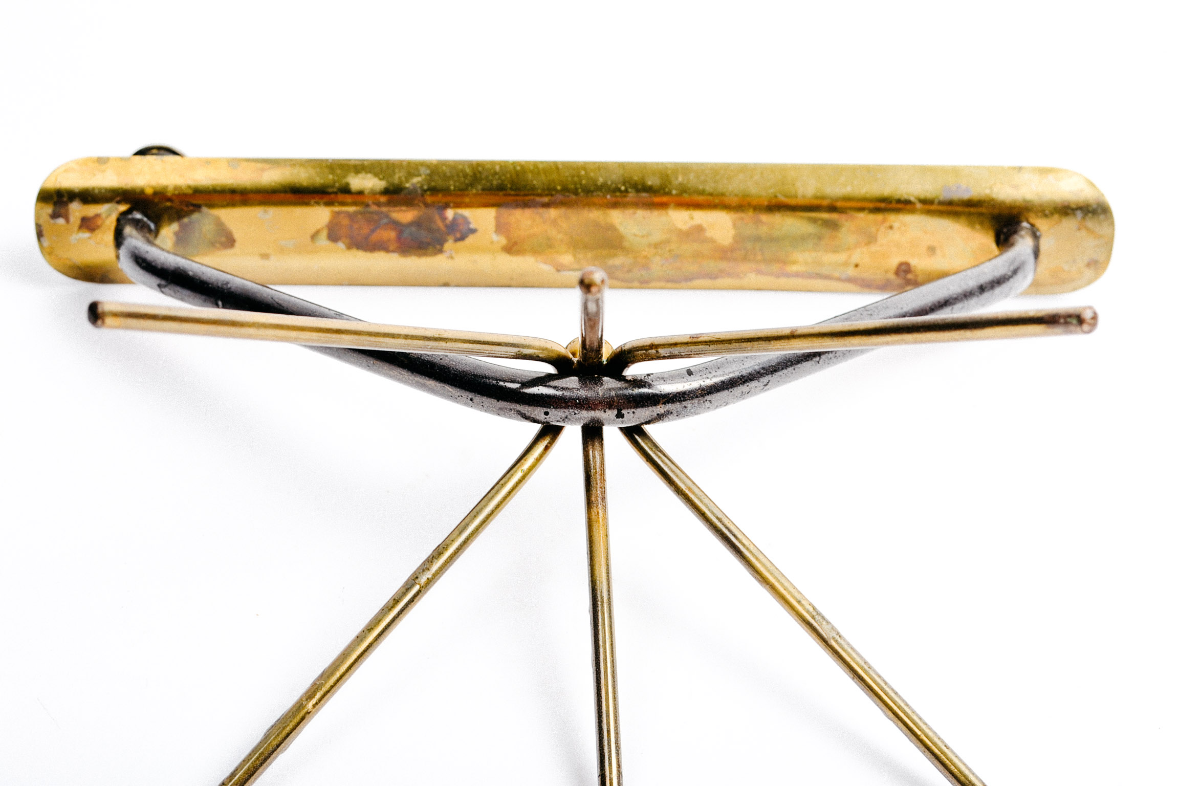 Vintage Brass and Iron Menorah