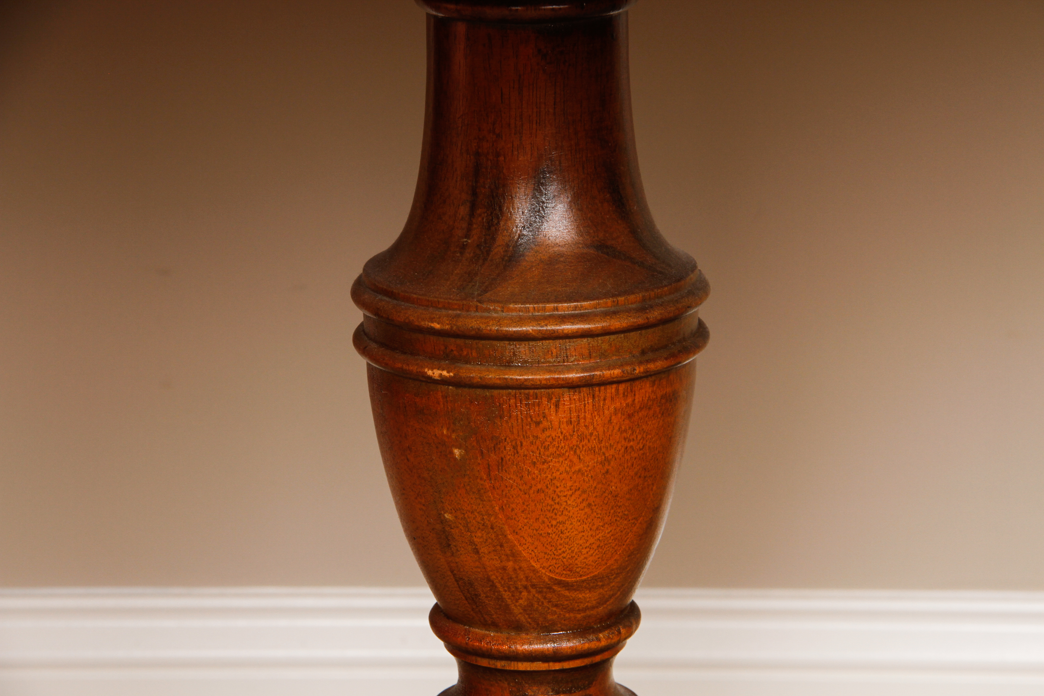 Georgian Style Leather Top Mahogany Drum Table