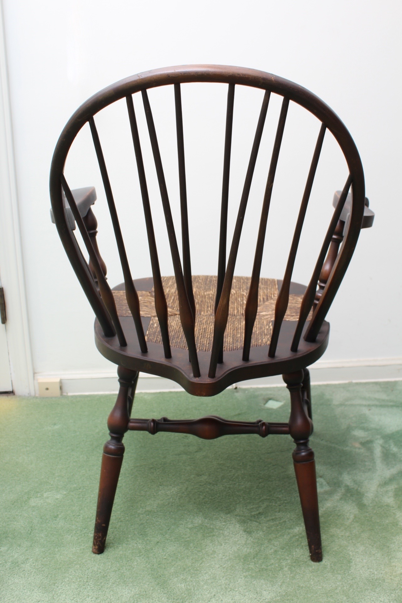 Antique Rush Seat Windsor Chair