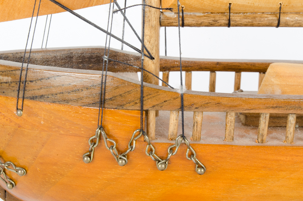 Wooden Model Two Mast Schooner