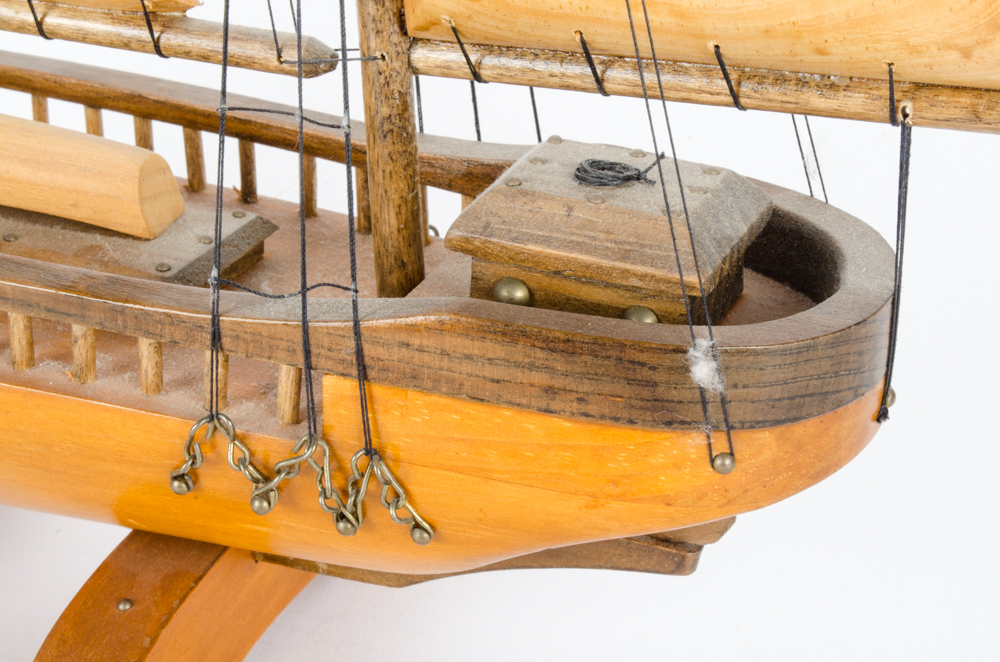 Wooden Model Two Mast Schooner