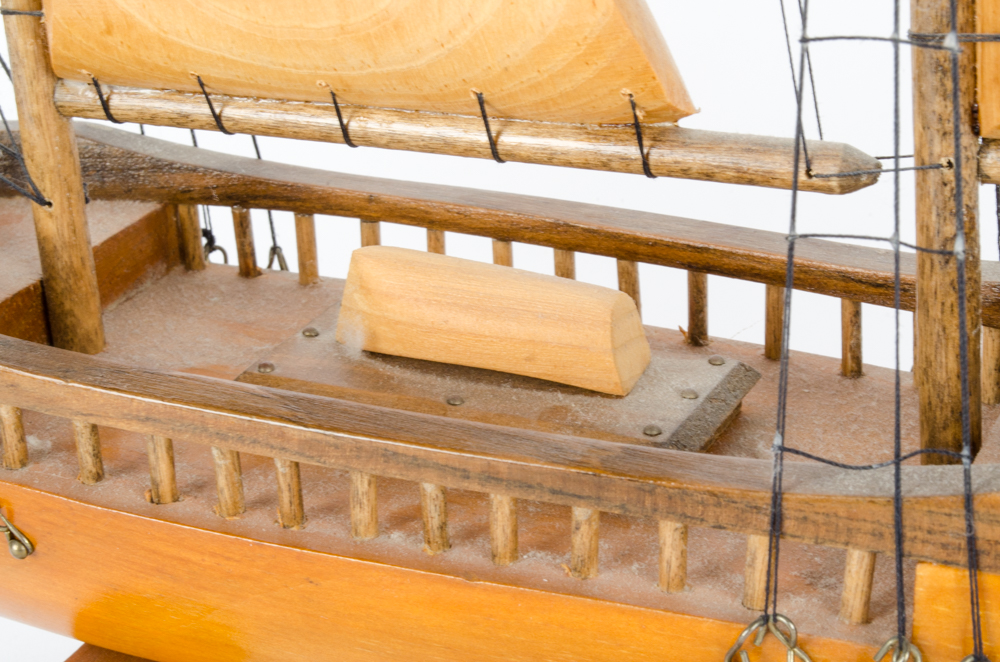 Wooden Model Two Mast Schooner