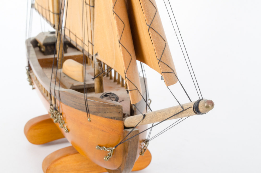 Wooden Model Two Mast Schooner