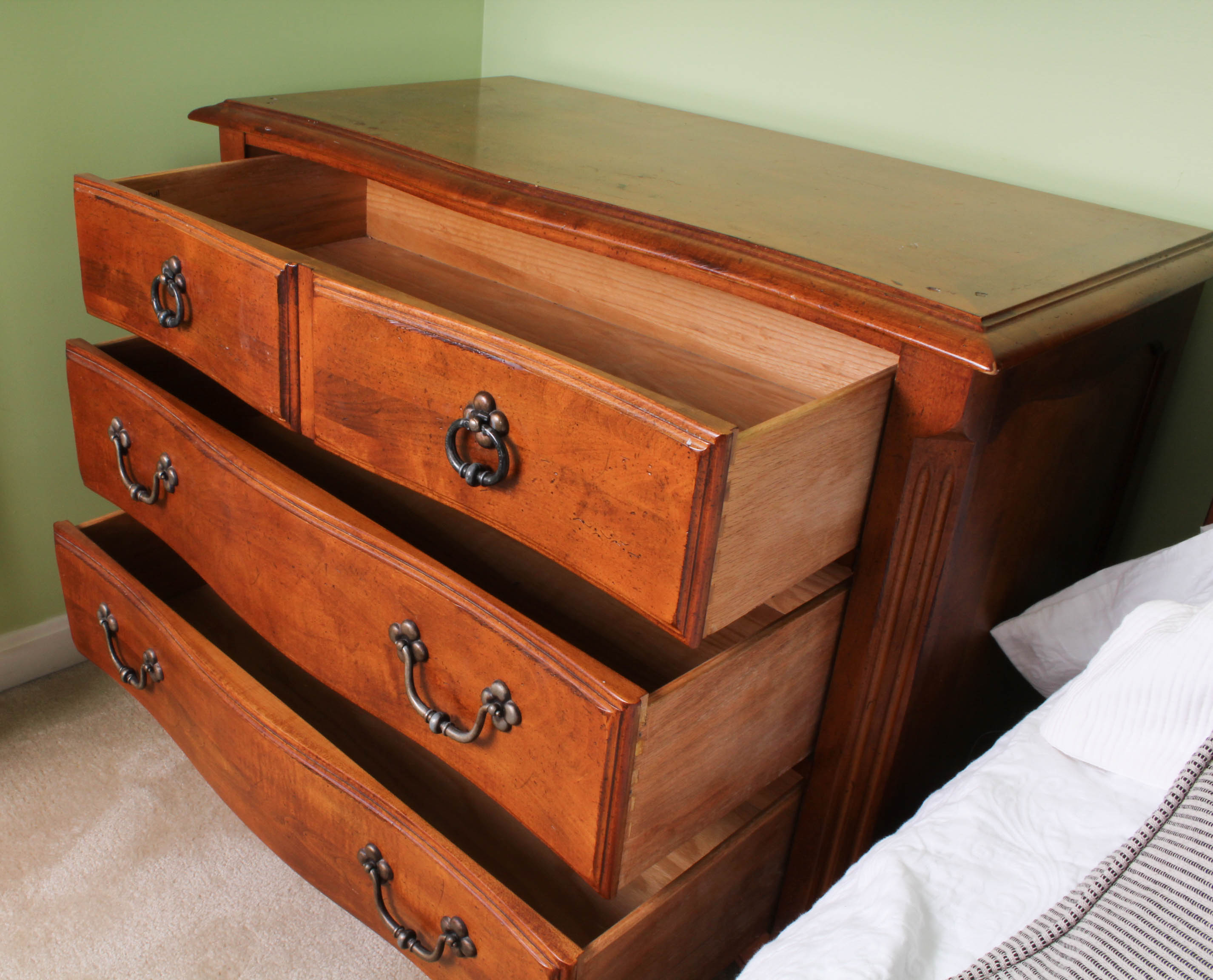Vintage National Mt. Airy Mahogany Dresser
