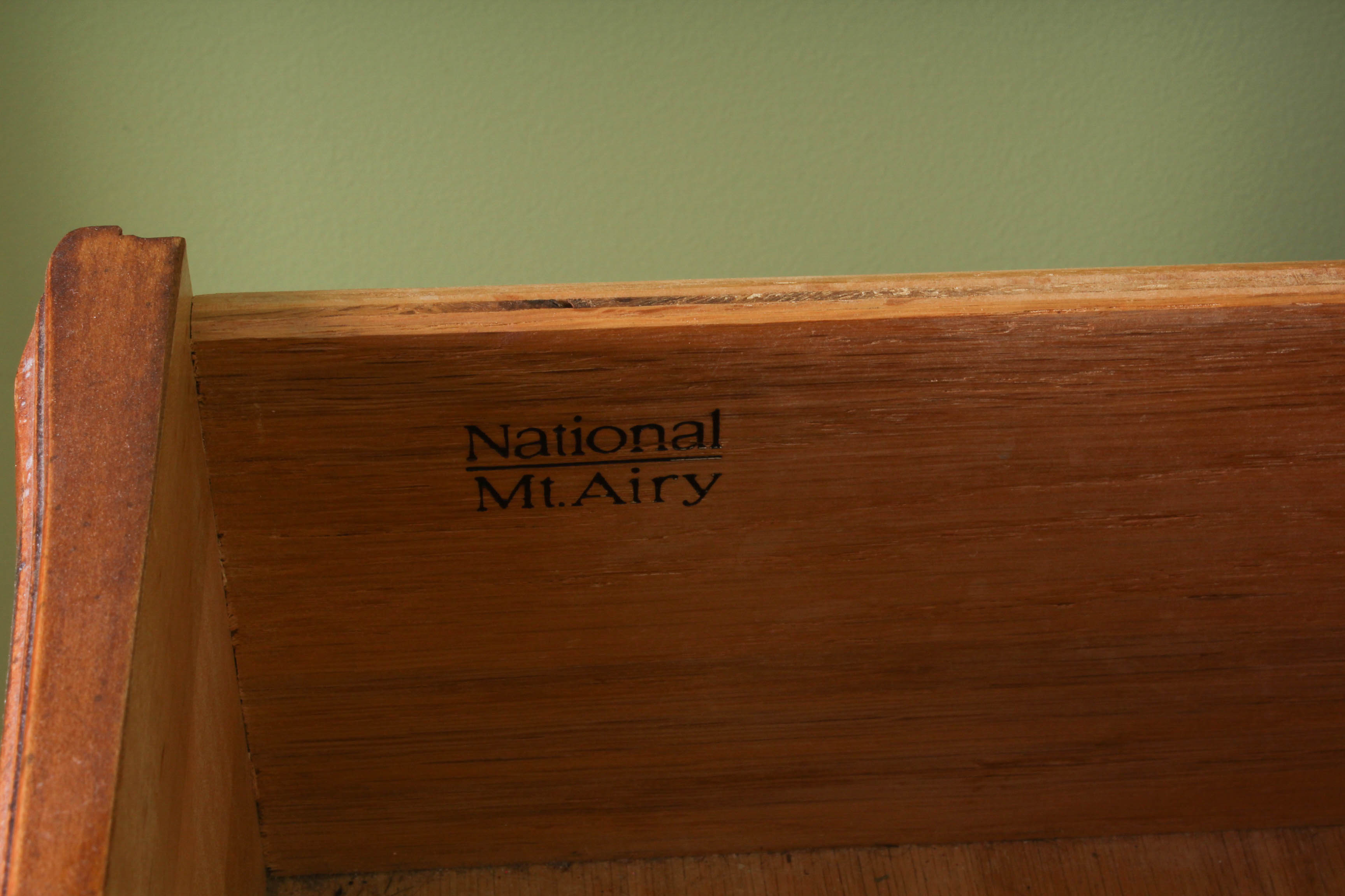 Vintage National Mt. Airy Mahogany Dresser