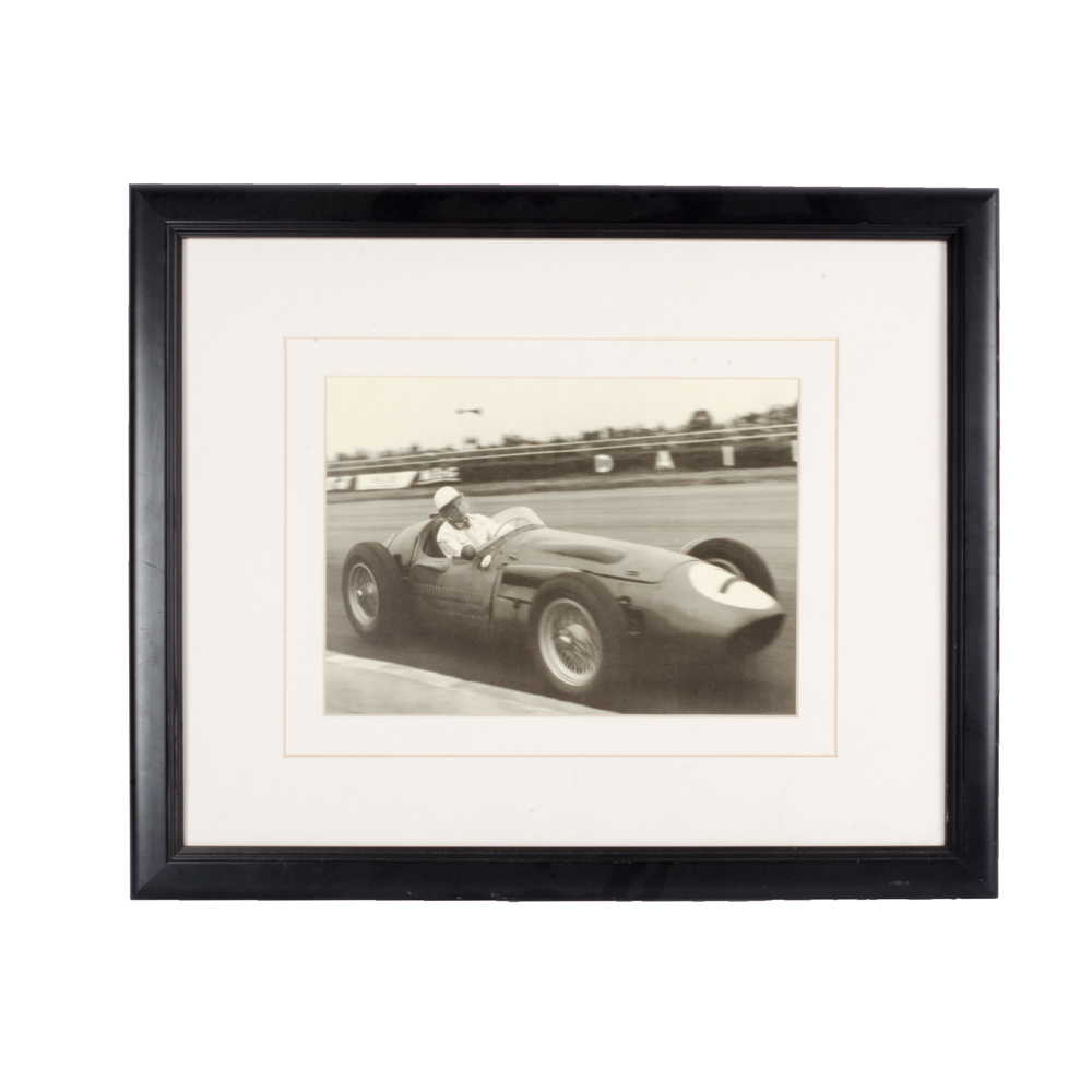 Offset Lithograph of Vintage Racing Photograph